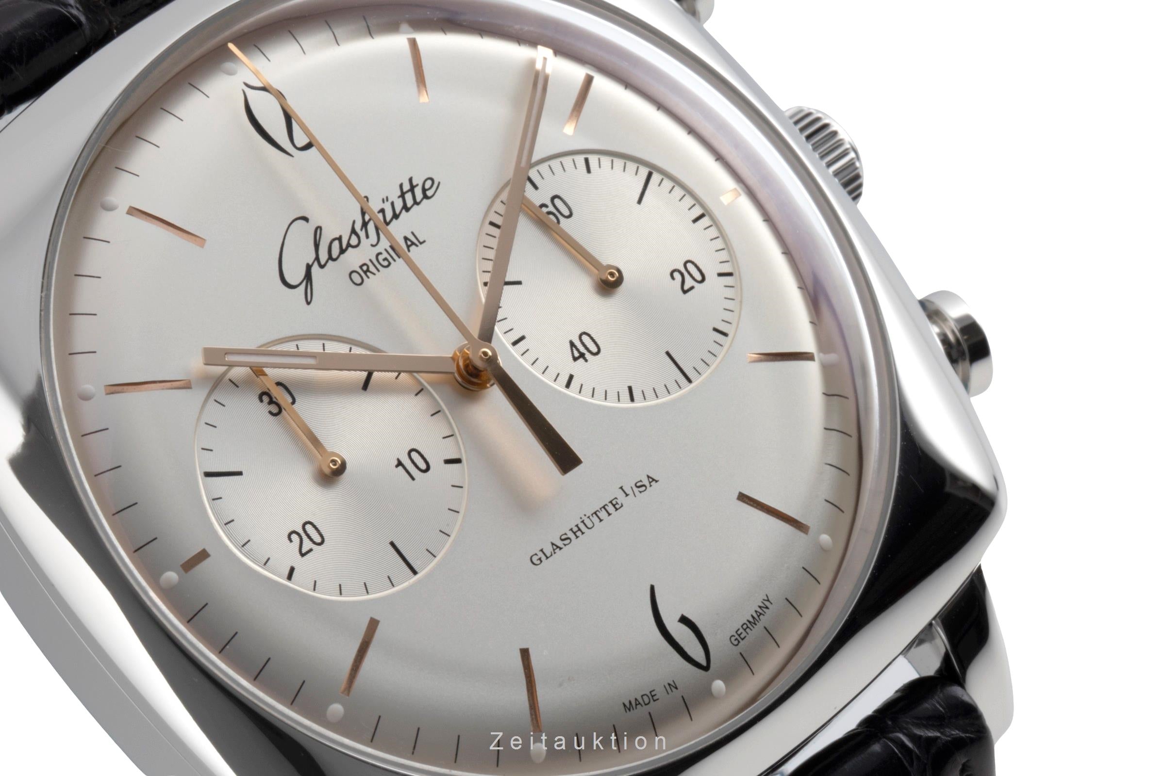 Glashütte Senator Sixties cronógrafo acero automático reloj para caballeros 1-39-34-03-32-04  [2604069]