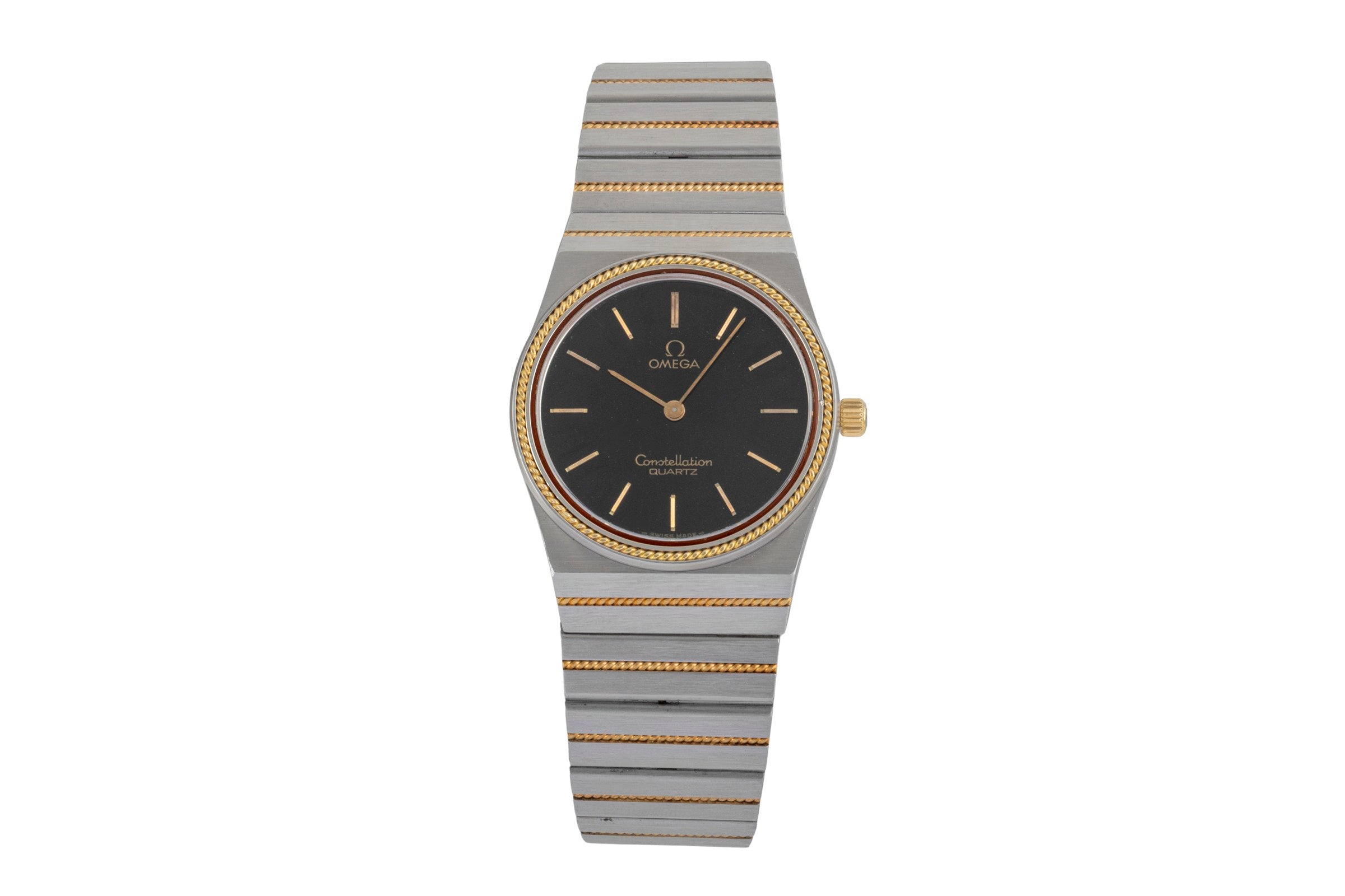 Omega Constellation acier / or  quartz montre pour hommes 195.0007  , 395.0803 Vintage  [2604071]