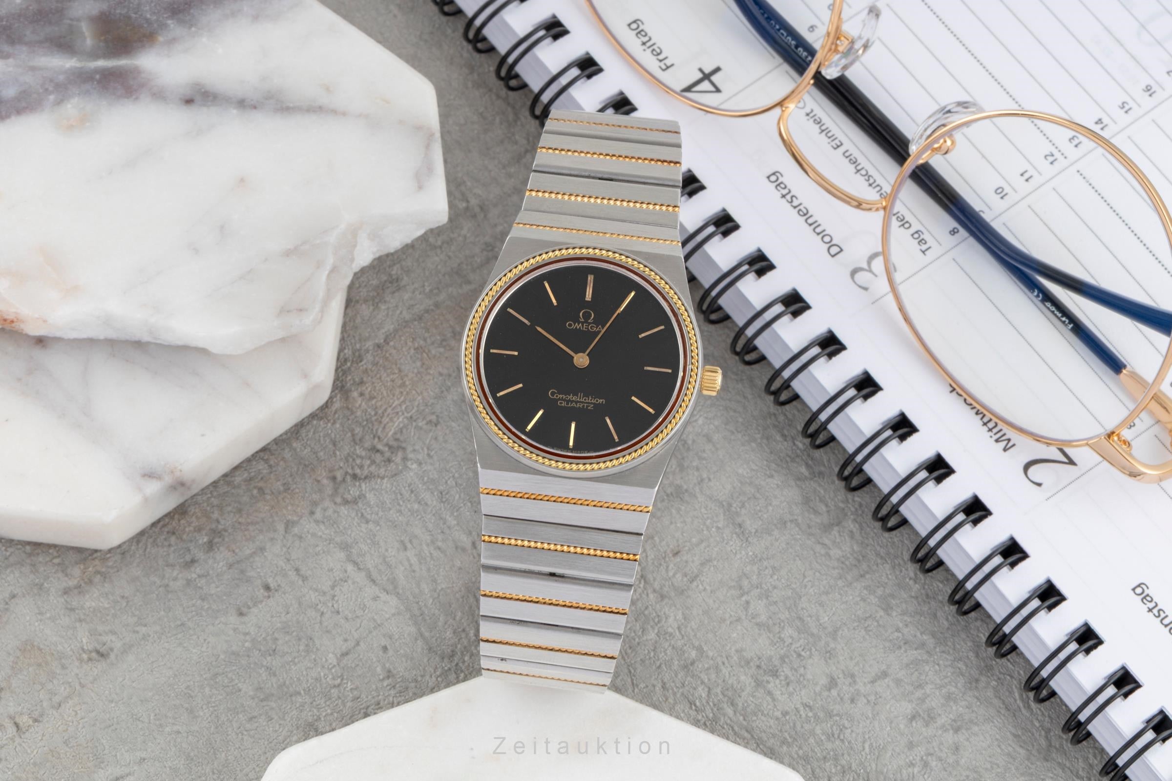 Omega Constellation acier / or  quartz montre pour hommes 195.0007  , 395.0803 Vintage  [2604071]