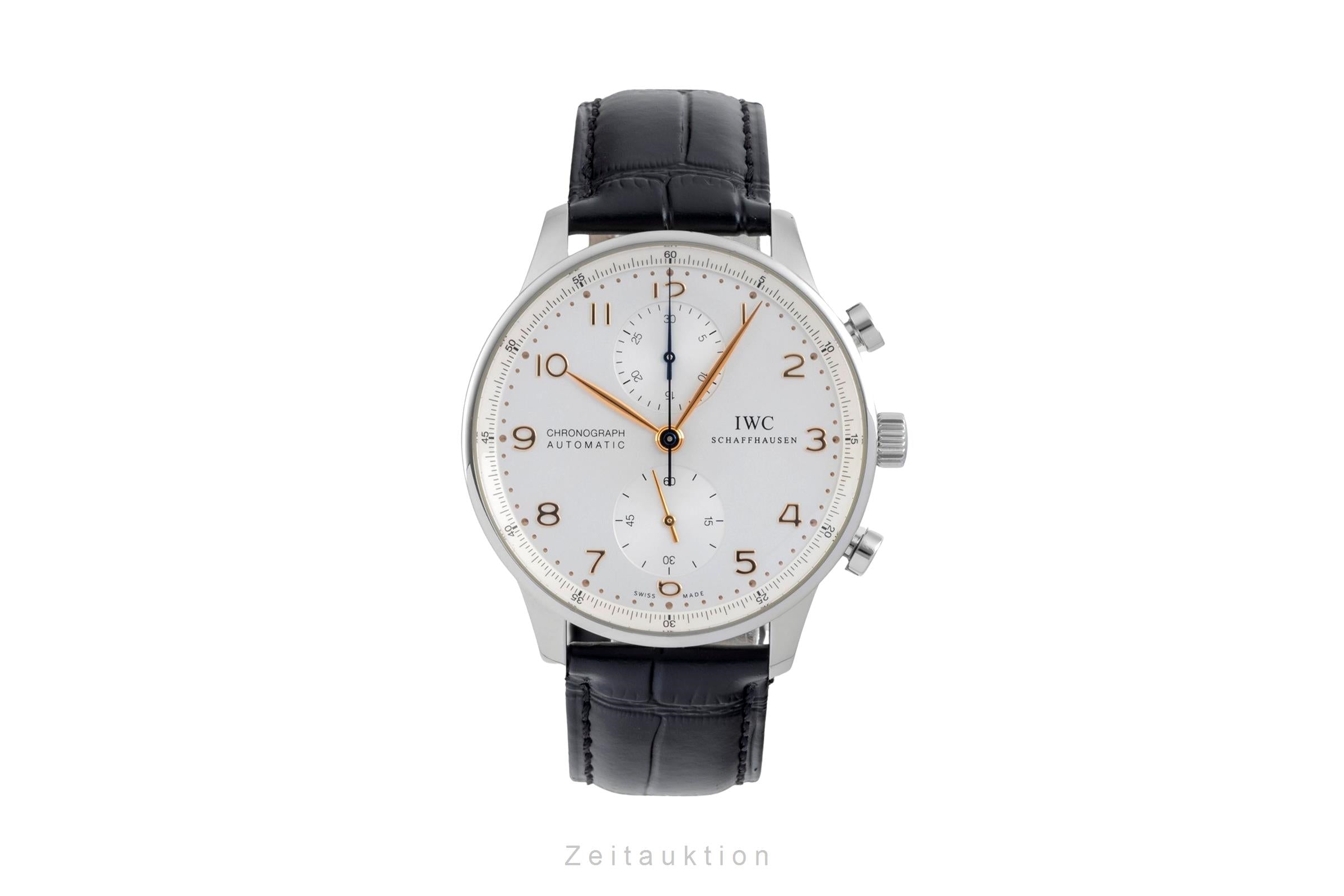 IWC Portugieser cronografo acciaio automatismo orologio da uomo IW371445  [2604073]