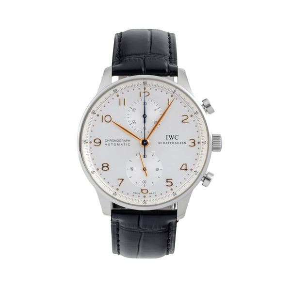 IWC Portugieser cronografo acciaio automatismo orologio da uomo IW371445  [2604073]