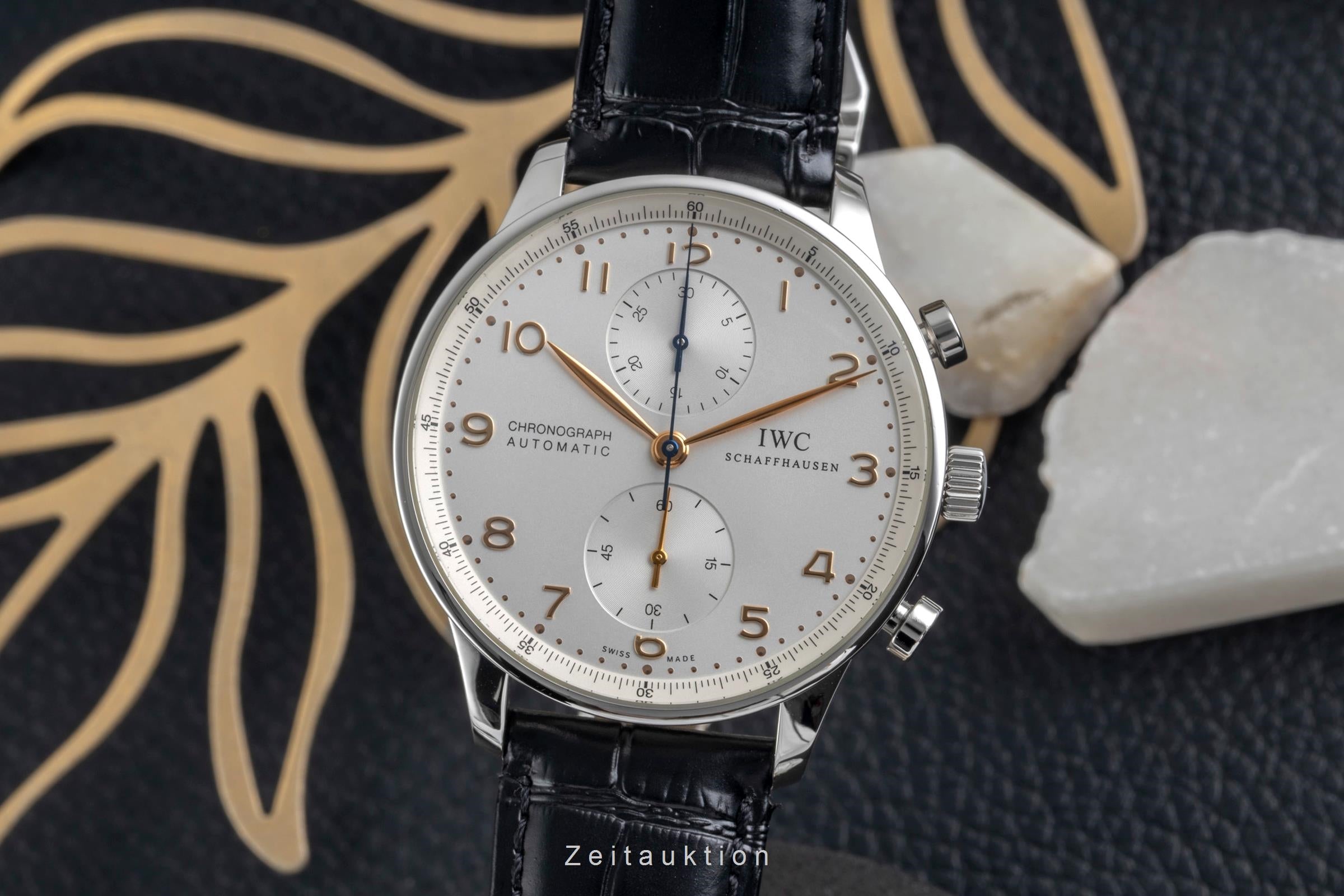 IWC Portugieser cronografo acciaio automatismo orologio da uomo IW371445  [2604073]