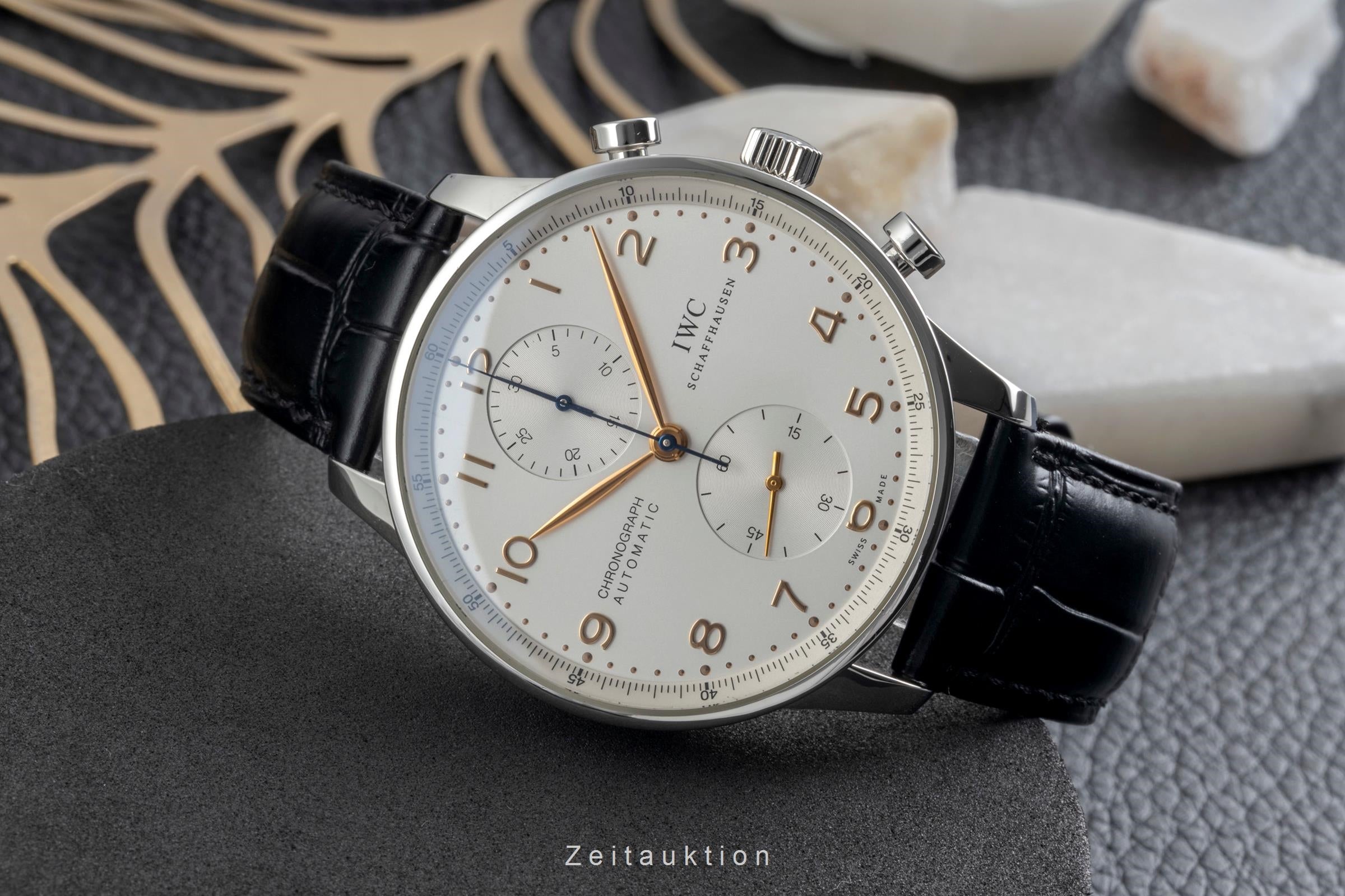 IWC Portugieser cronografo acciaio automatismo orologio da uomo IW371445  [2604073]