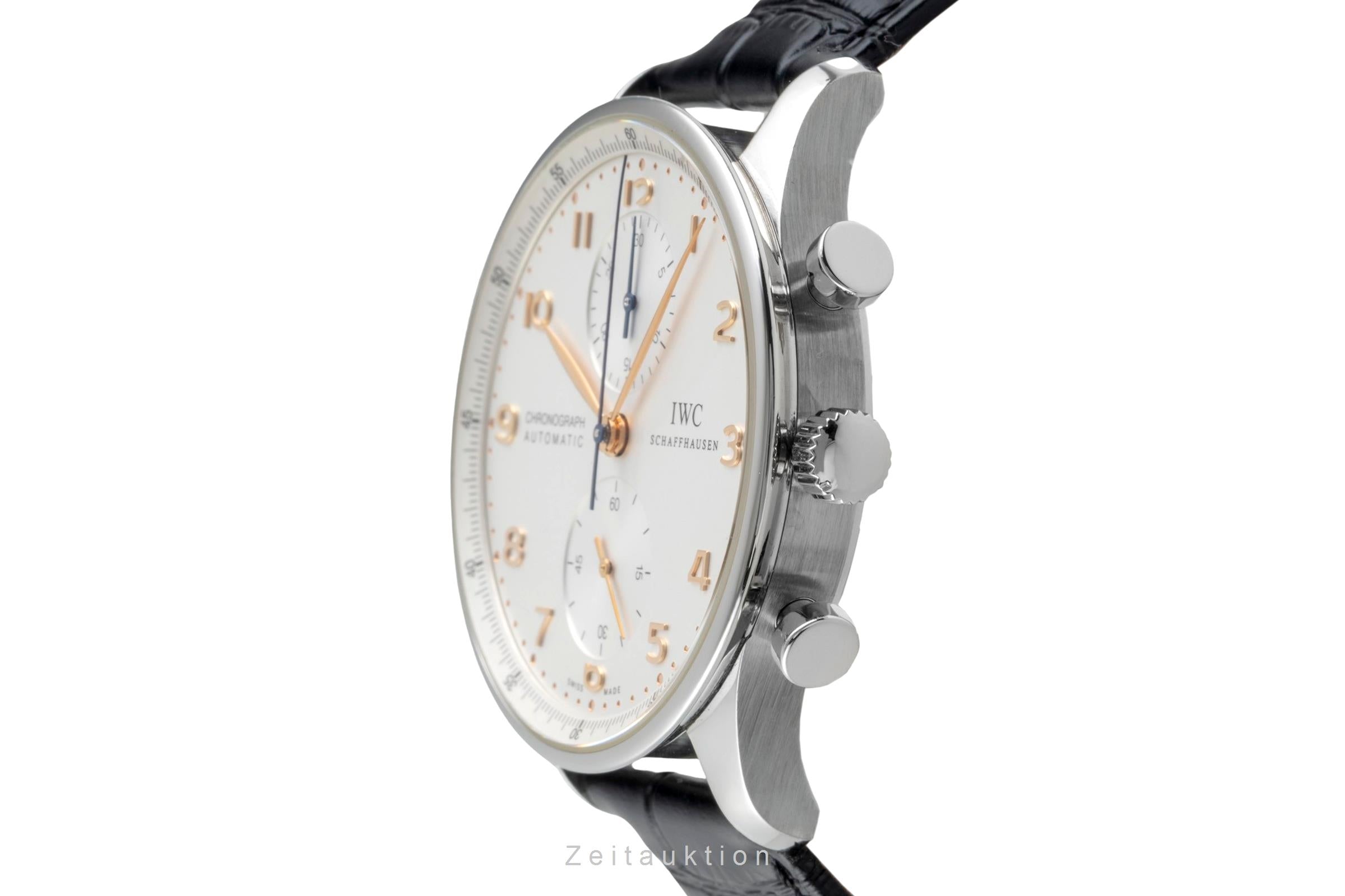 IWC Portugieser cronografo acciaio automatismo orologio da uomo IW371445  [2604073]