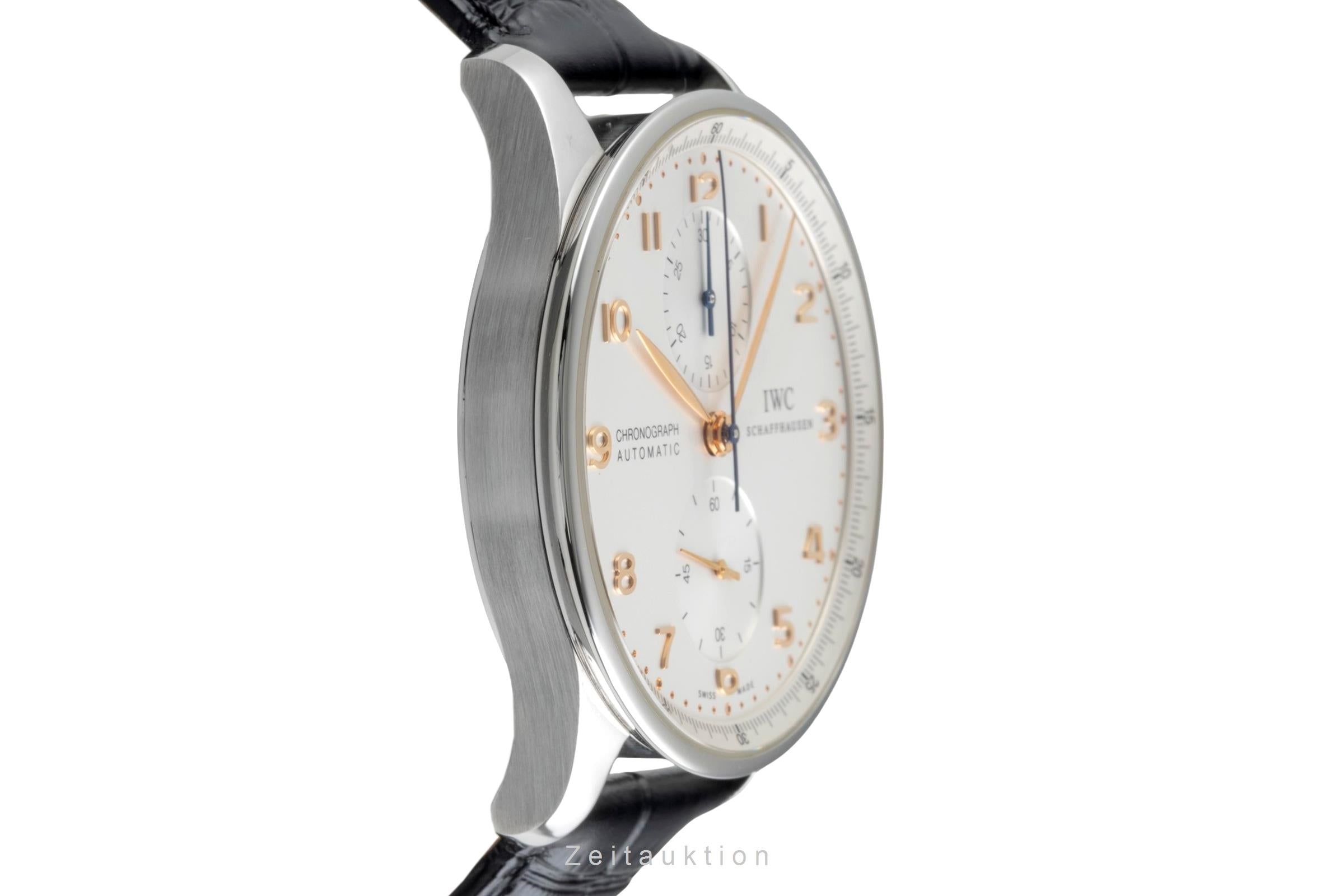 IWC Portugieser cronografo acciaio automatismo orologio da uomo IW371445  [2604073]