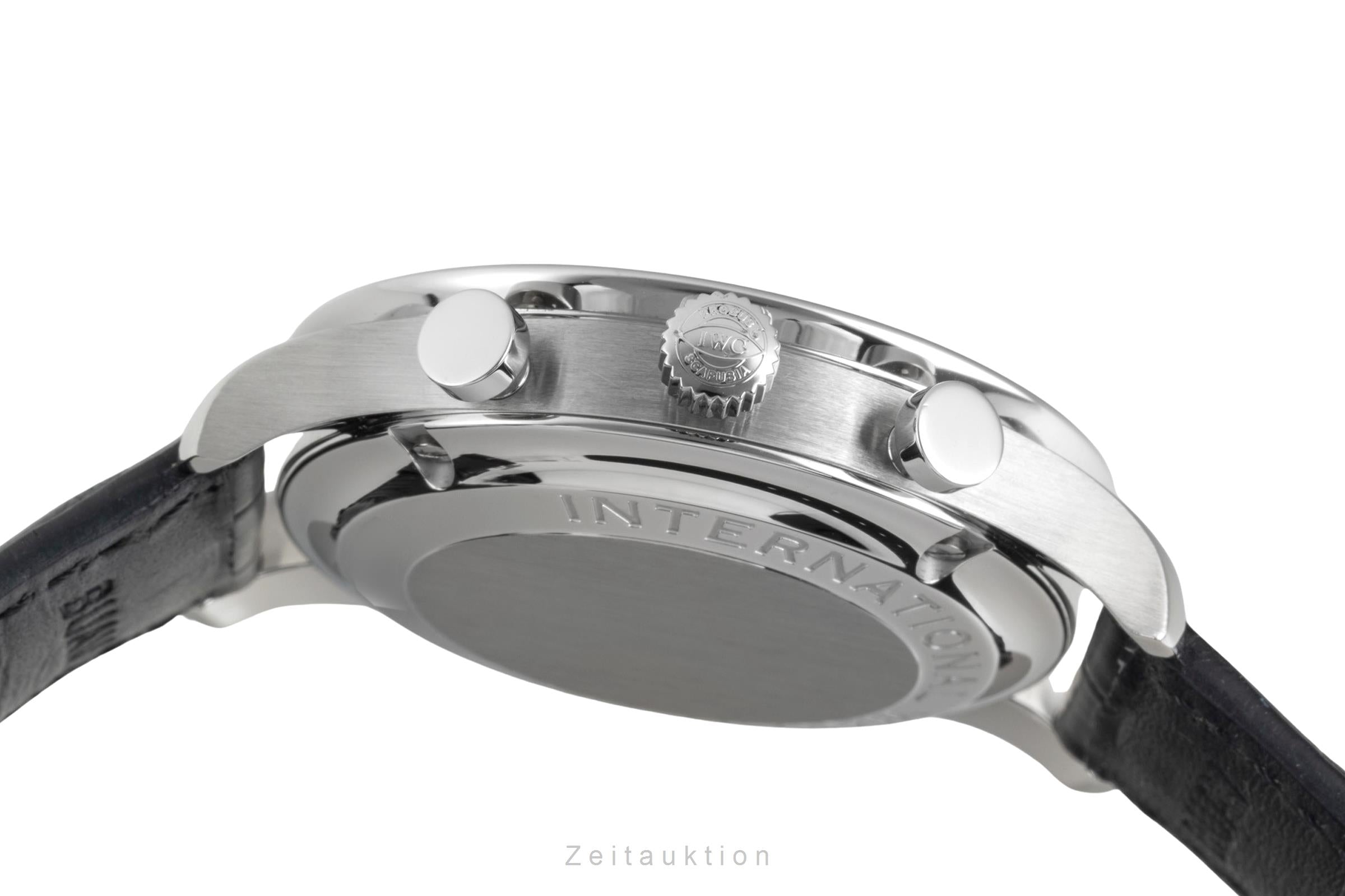 IWC Portugieser Chronograph Stahl Automatik Herrenuhr Ref. IW371445 B&P 2014 [2604075]