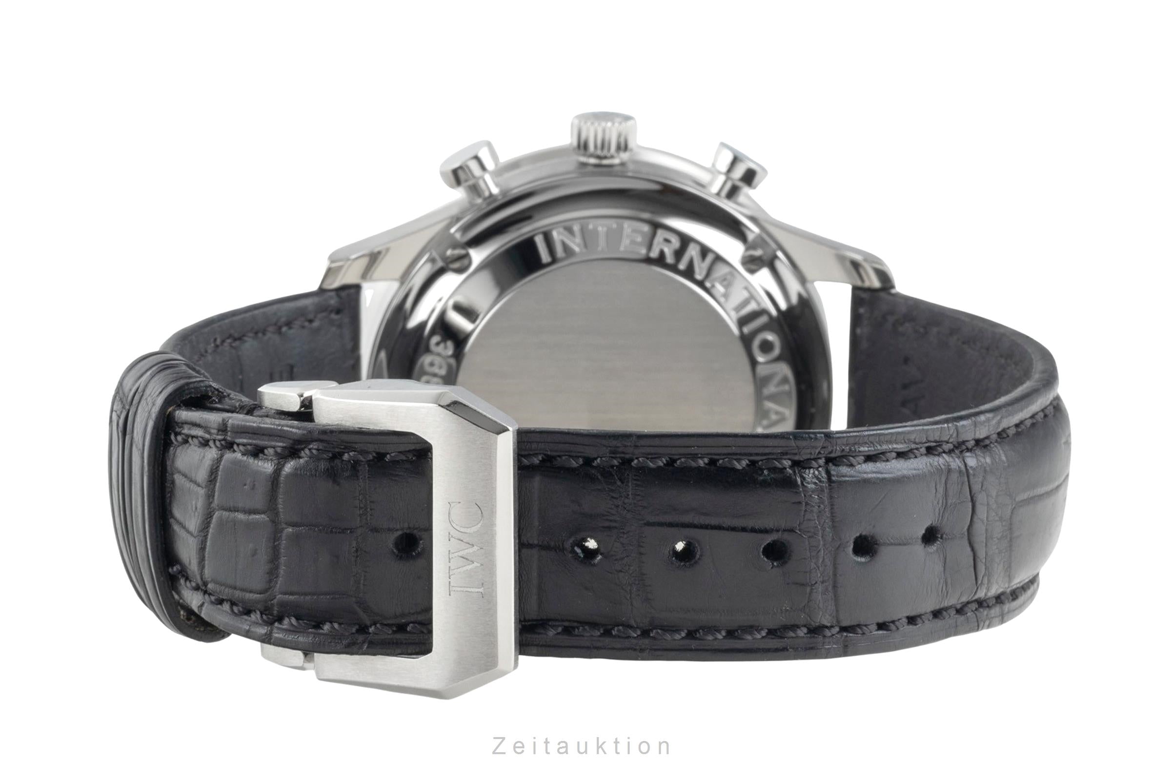 IWC Portugieser Chronograph Stahl Automatik Herrenuhr Ref. IW371445 B&P 2014 [2604075]