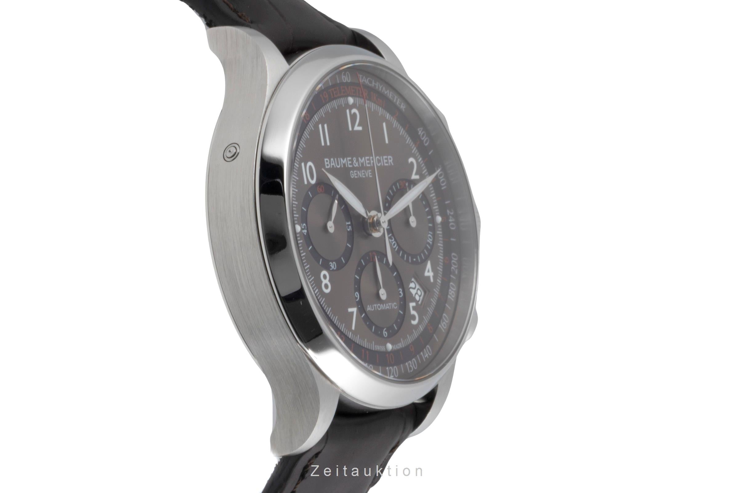 Baume & Mercier Capeland chronographe acier automatique montre pour hommes M0A10083  65687  [2604076]