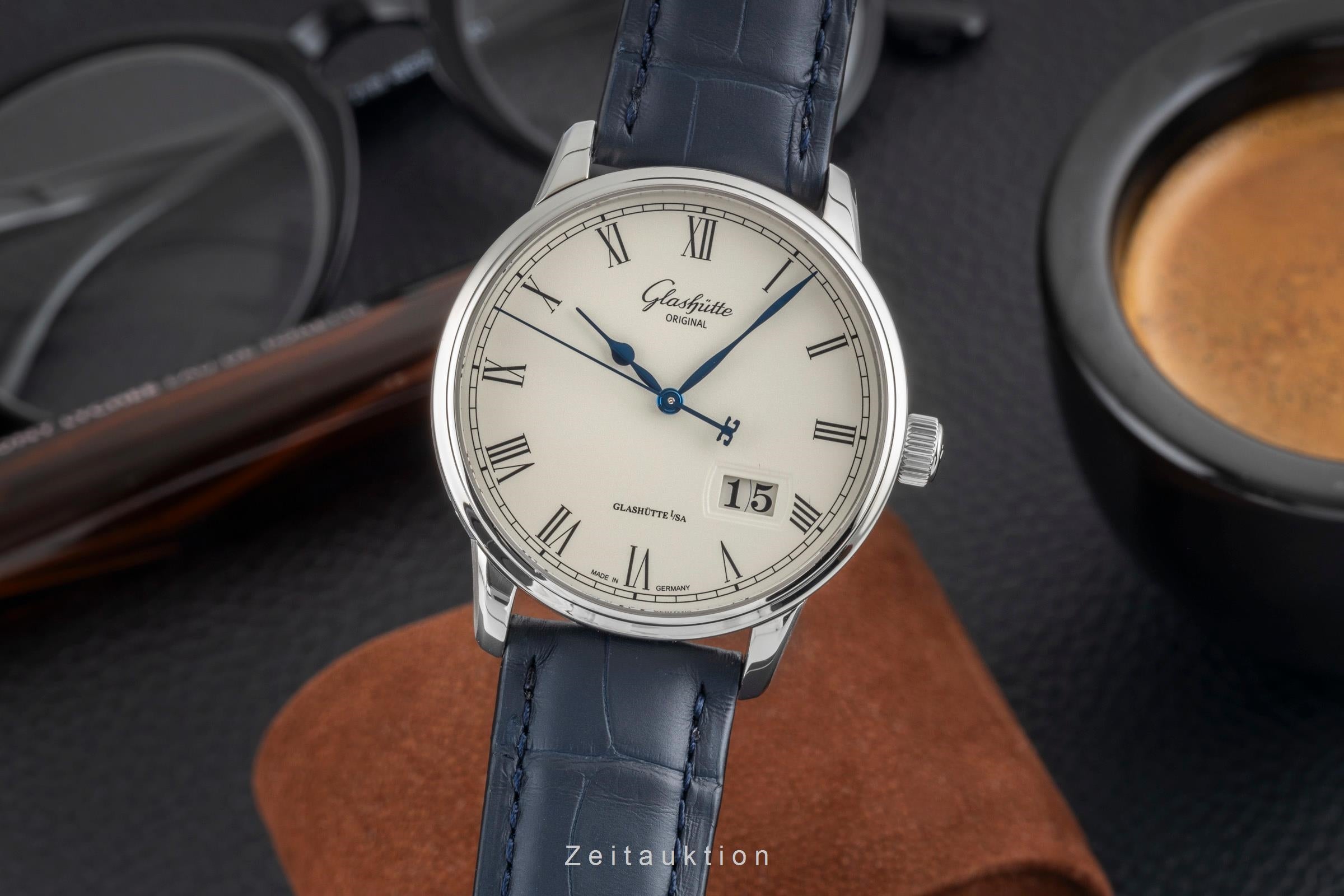 Glashütte Senator acero automático reloj para caballeros 100-03-32-42-04  [2604078]