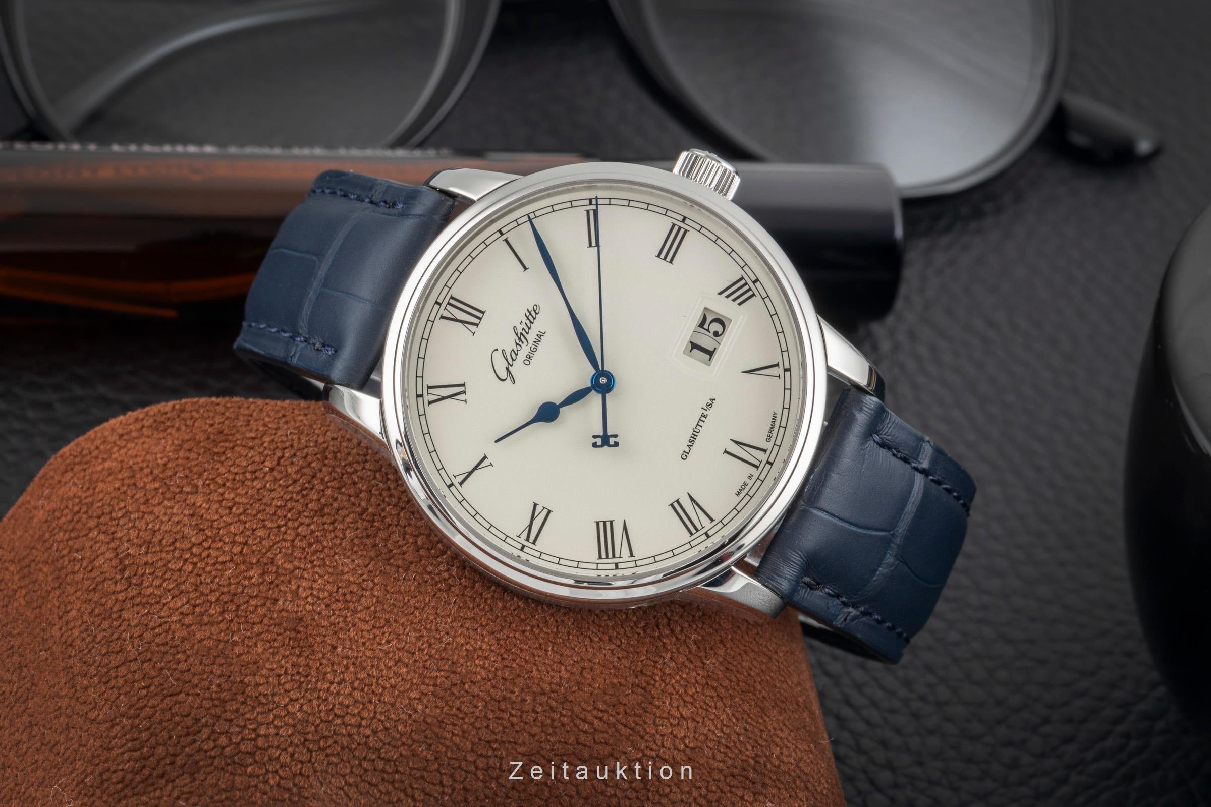Glashütte Senator acero automático reloj para caballeros 100-03-32-42-04  [2604078]