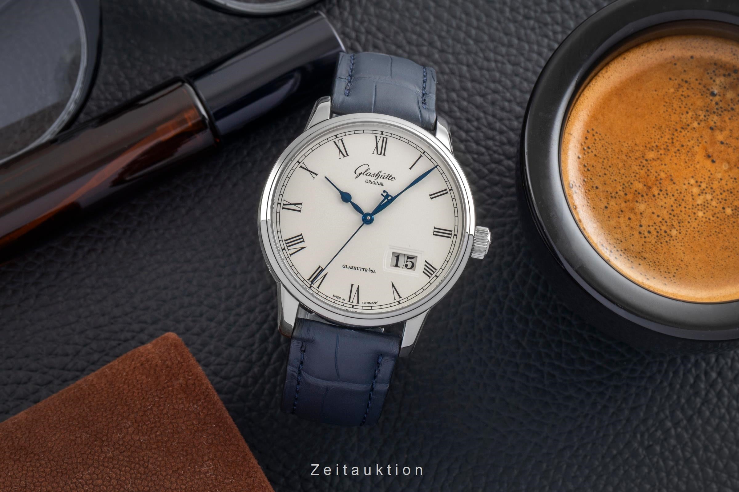 Glashütte Senator acero automático reloj para caballeros 100-03-32-42-04  [2604078]