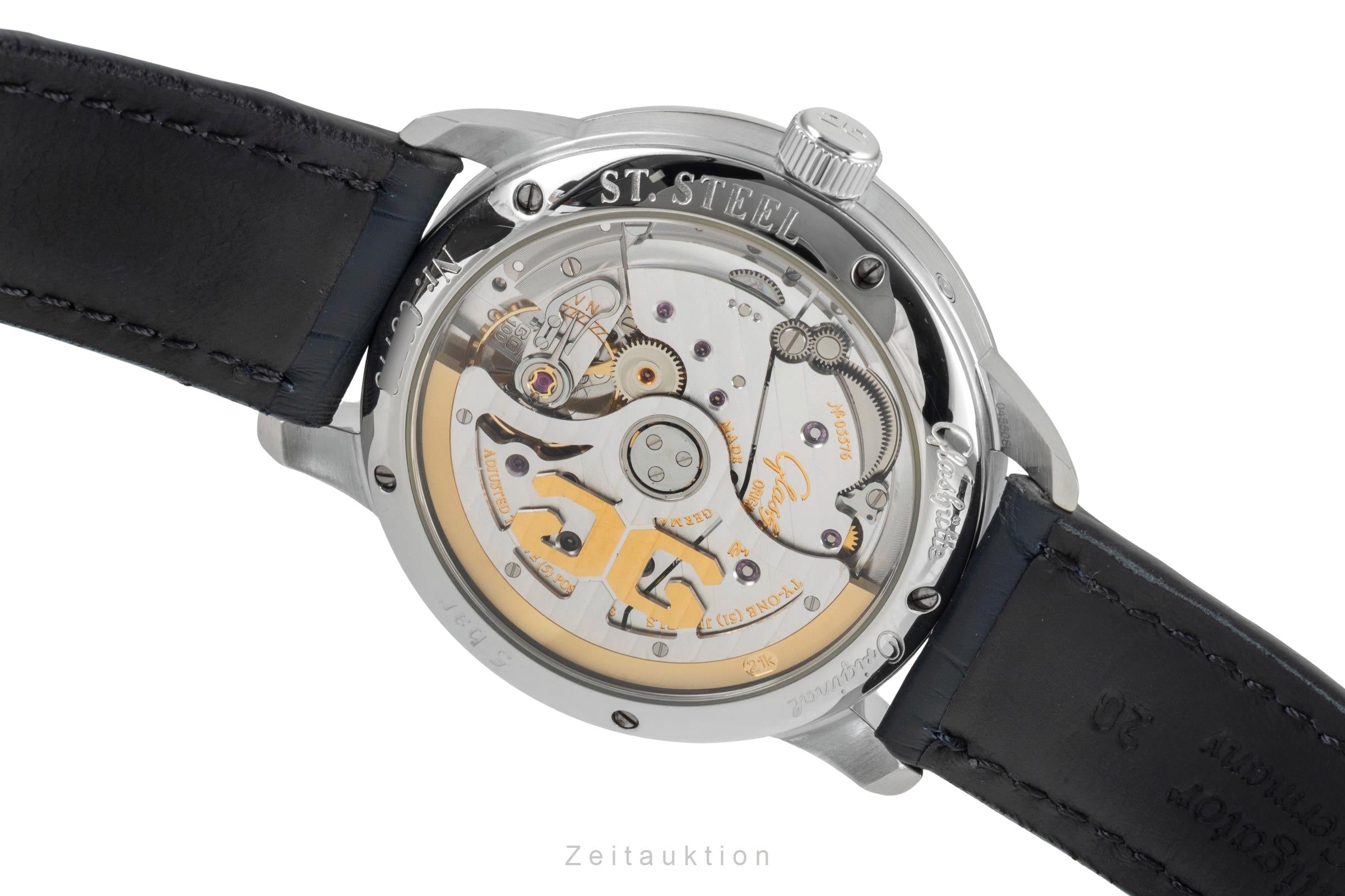 Glashütte Senator acero automático reloj para caballeros 100-03-32-42-04  [2604078]