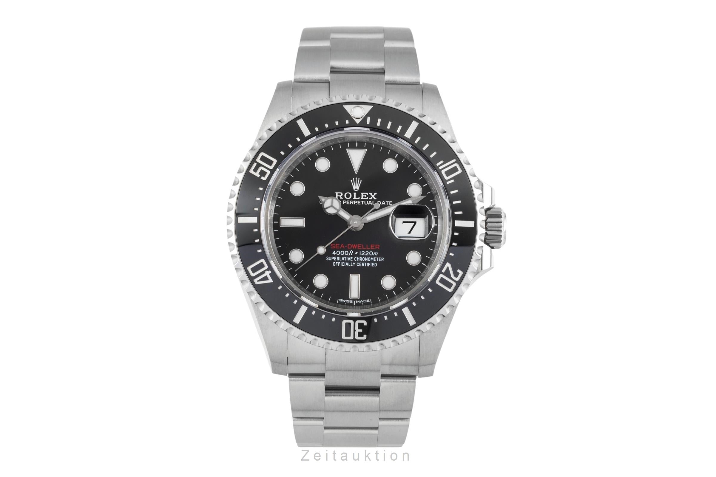 Rolex Sea-Dweller Single Red Stahl Herrenuhr Oyster Ref. 126600 B&P 2017 LC100 [2604079]