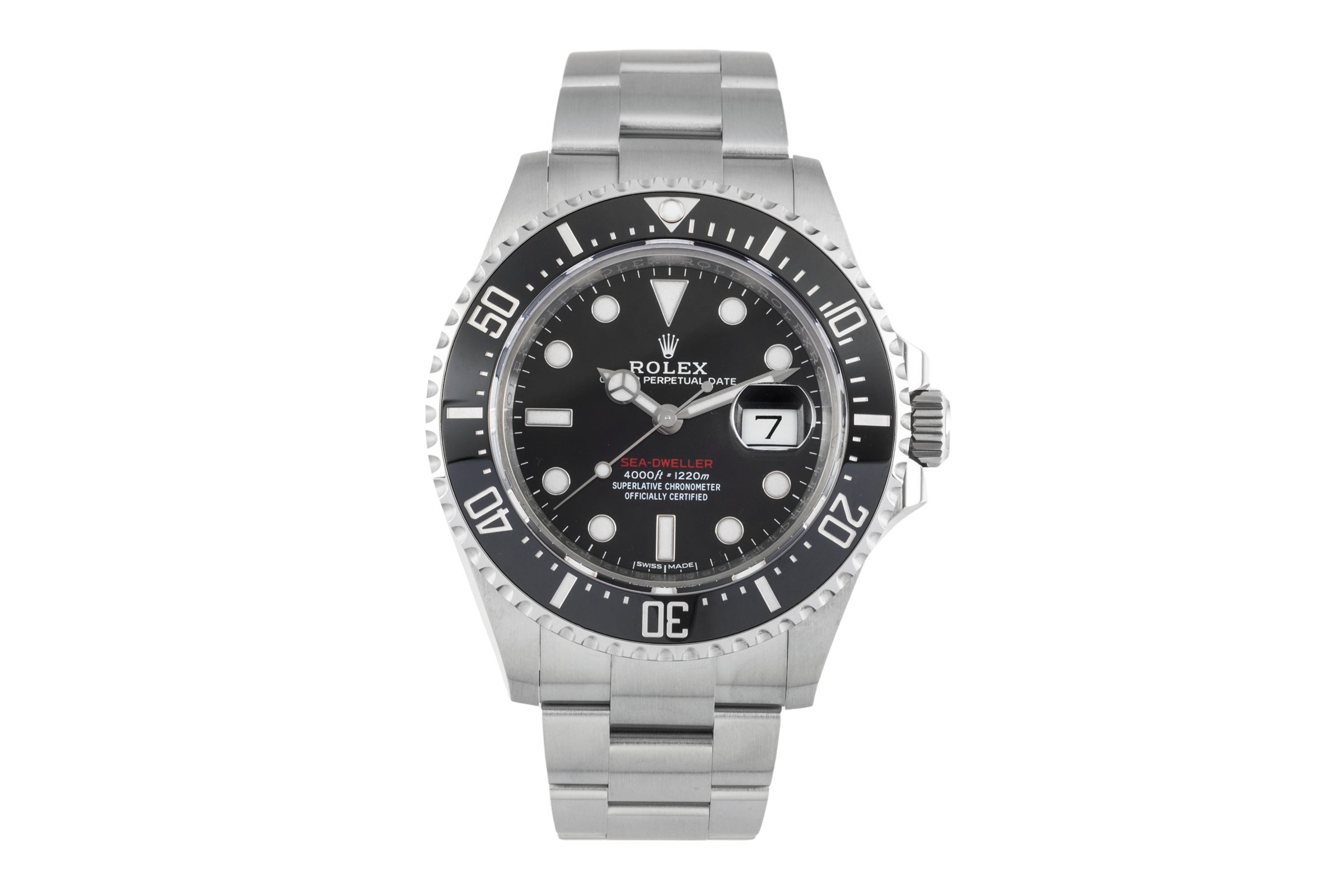 Rolex Sea-Dweller Single Red Stahl Herrenuhr Oyster Ref. 126600 B&P 2017 LC100 [2604079]