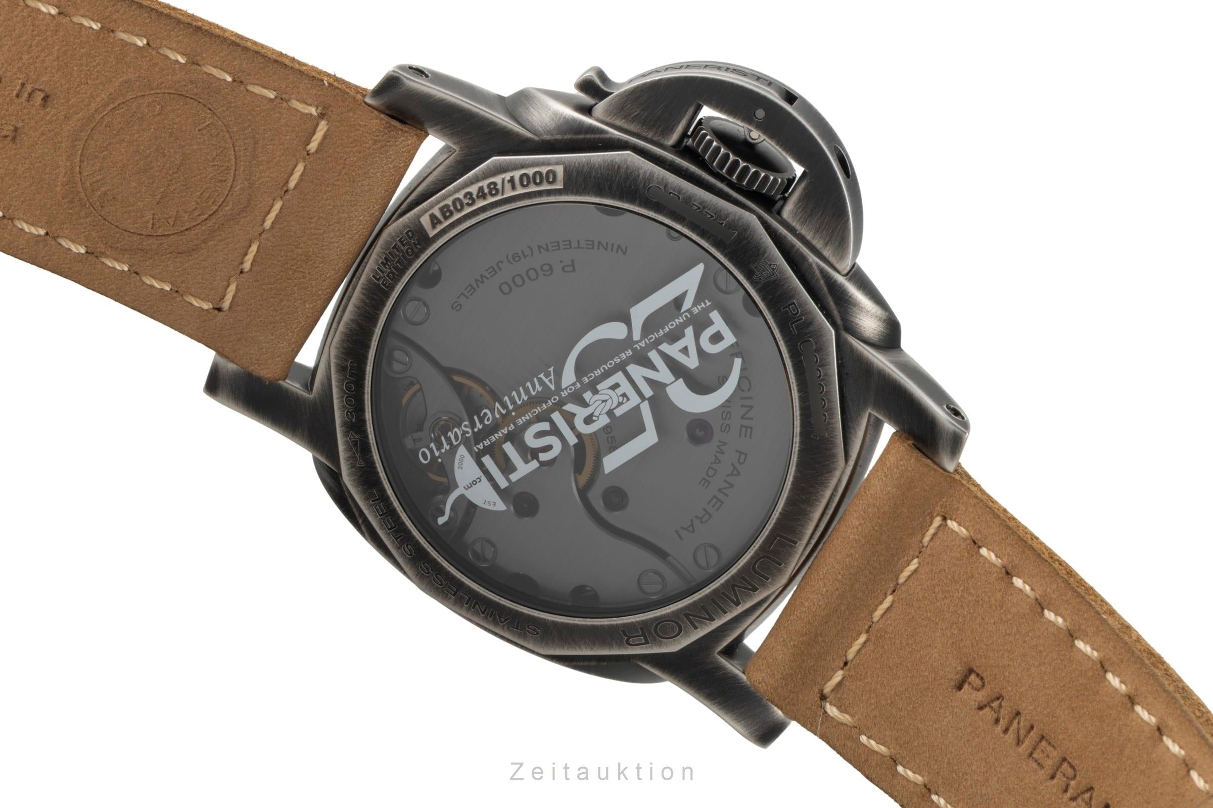 Panerai Luminor  acier à remontage manuel montre pour hommes PAM02025 Limited  [2604080]