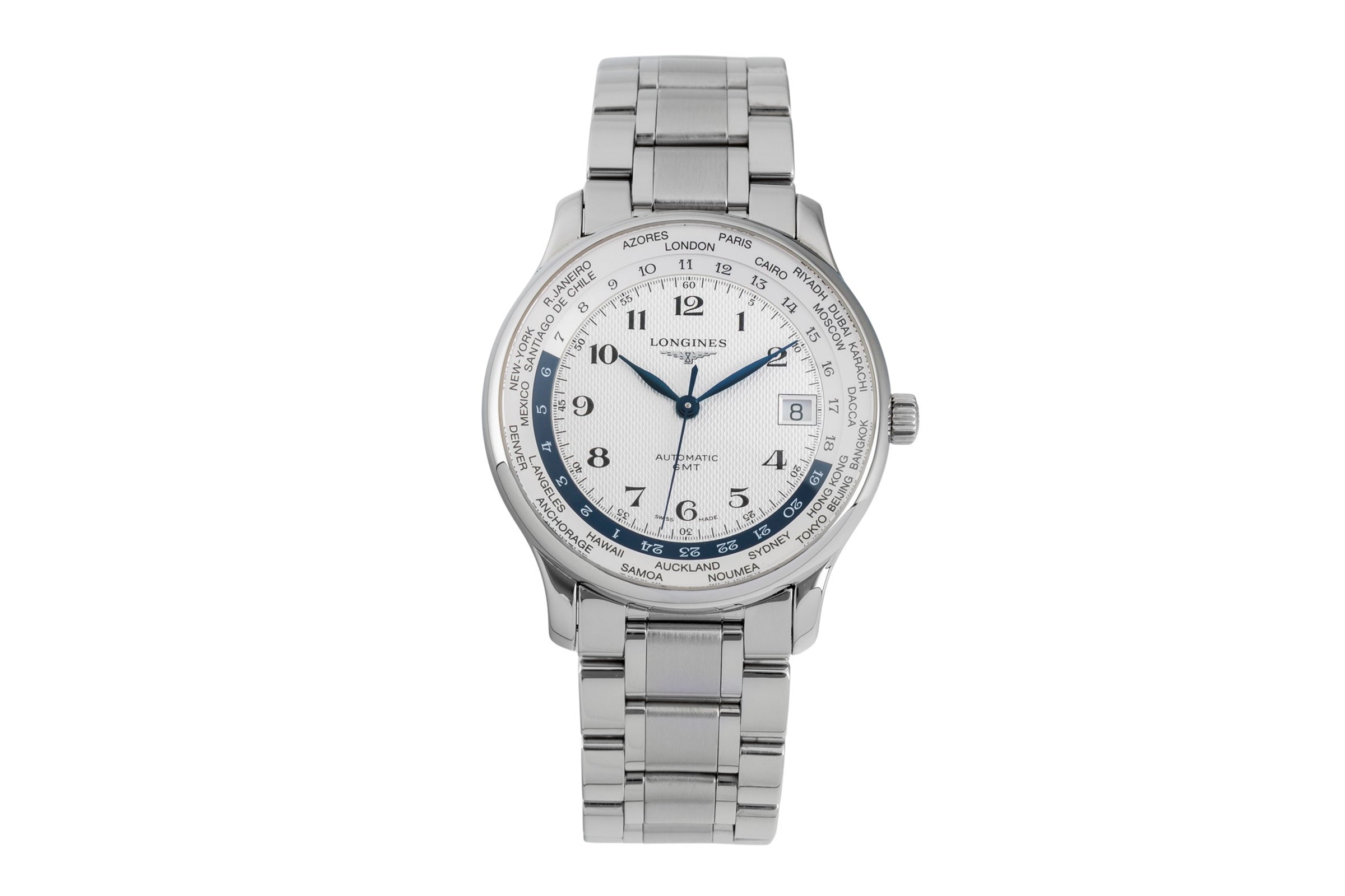 Longines Master Collection GMT Automatik Stahl Herrenuhr Ref. L2.631.4 B&P 2020 [2604083]