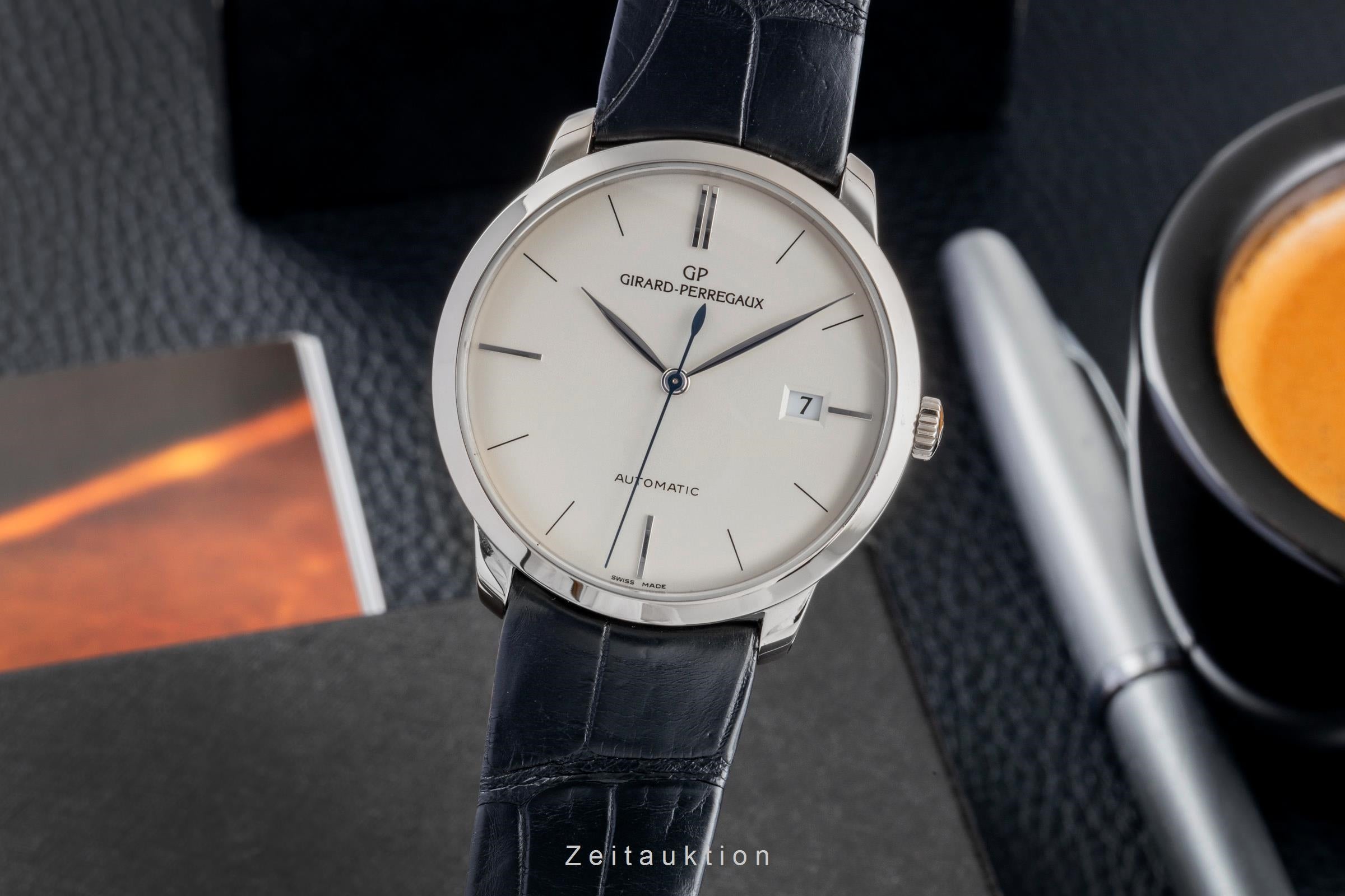 Girard Perregaux 1966 18 ct white gold automatic men's watch 49525-53-131-BK6A  [2604094]