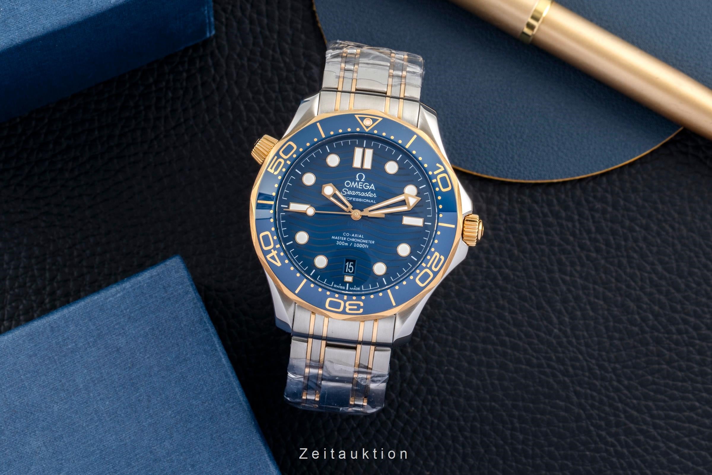 Omega Seamaster acier / or  automatique montre pour hommes 210.20.42.20.03.001 LP: 14200EUR  [2604095]