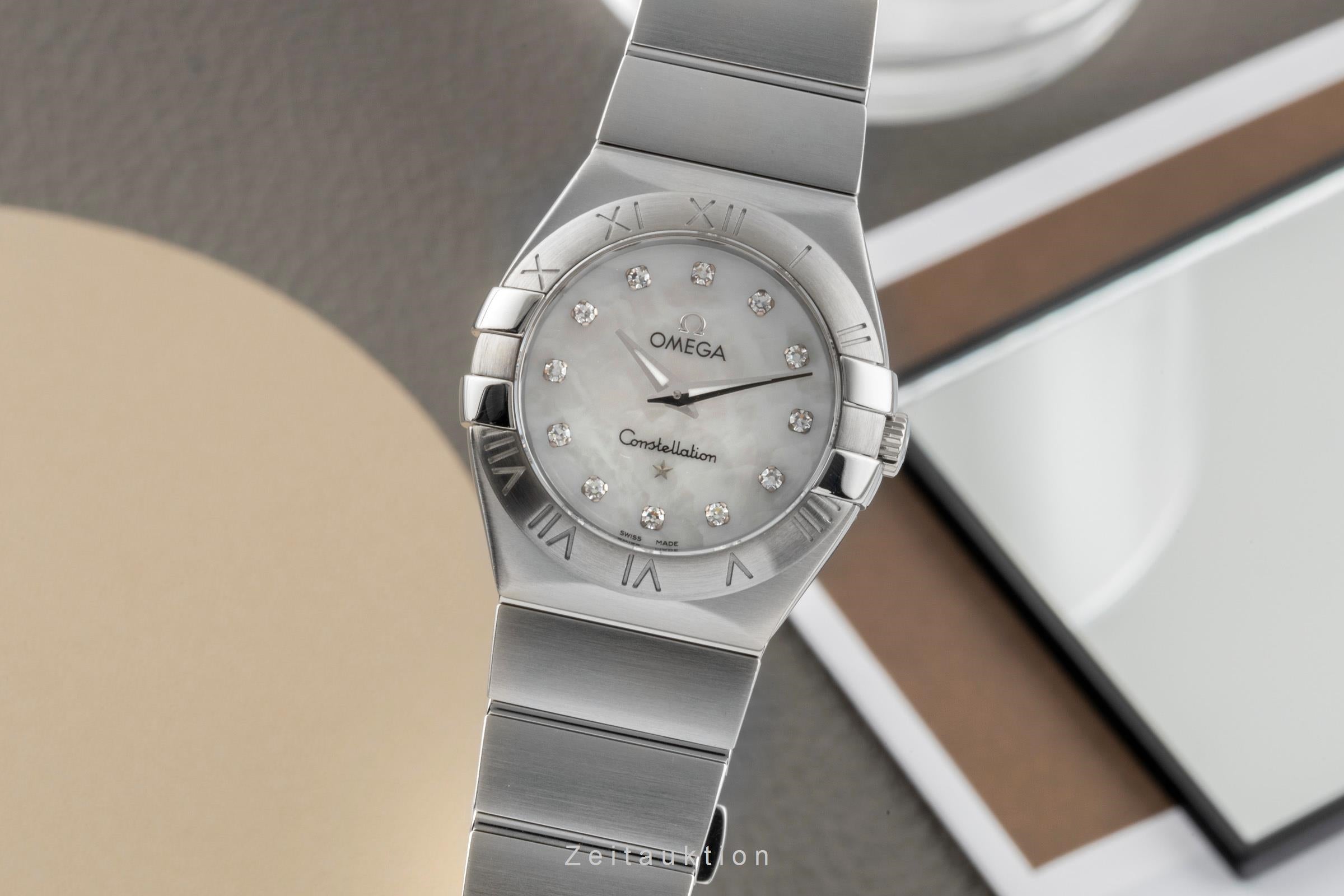 Omega Constellation acero cuarzo reloj para damas  123.10.27.60.05.001  [2604096]