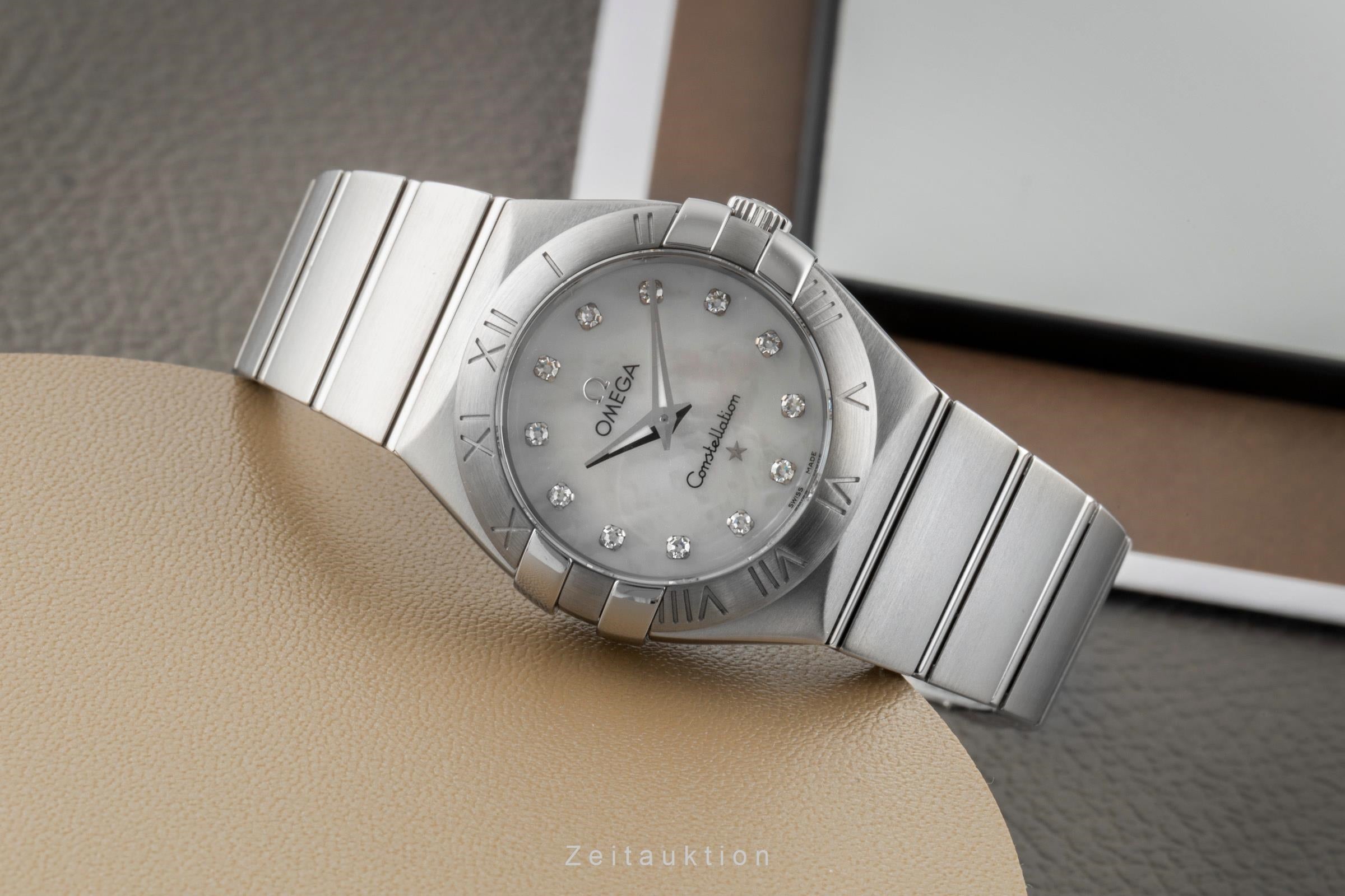 Omega Constellation acero cuarzo reloj para damas  123.10.27.60.05.001  [2604096]