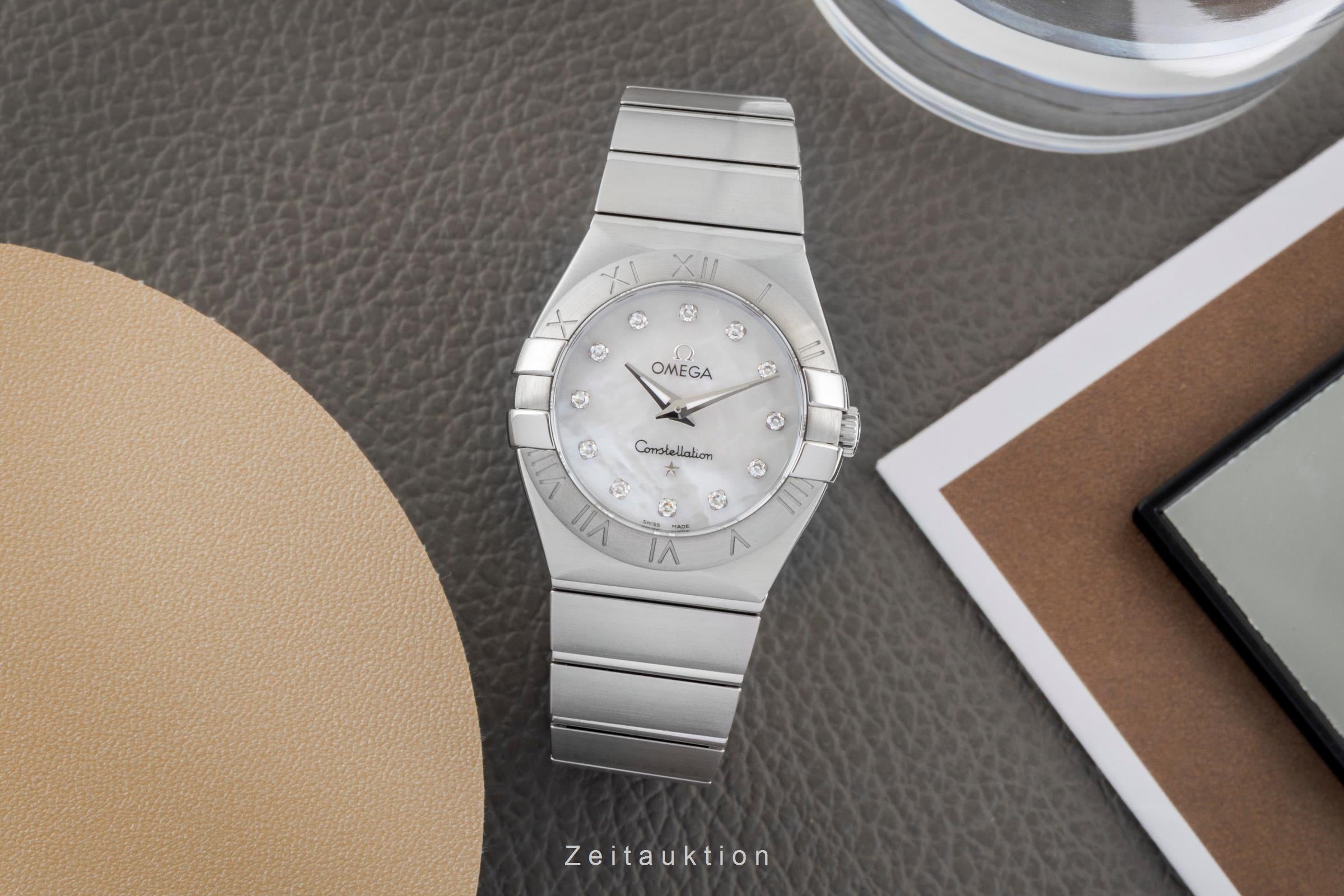 Omega Constellation acero cuarzo reloj para damas  123.10.27.60.05.001  [2604096]
