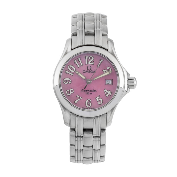 Omega Seamaster Pink MOP Dial Stahl Quarz Damenuhr Ref. 2581.66  [2604097]