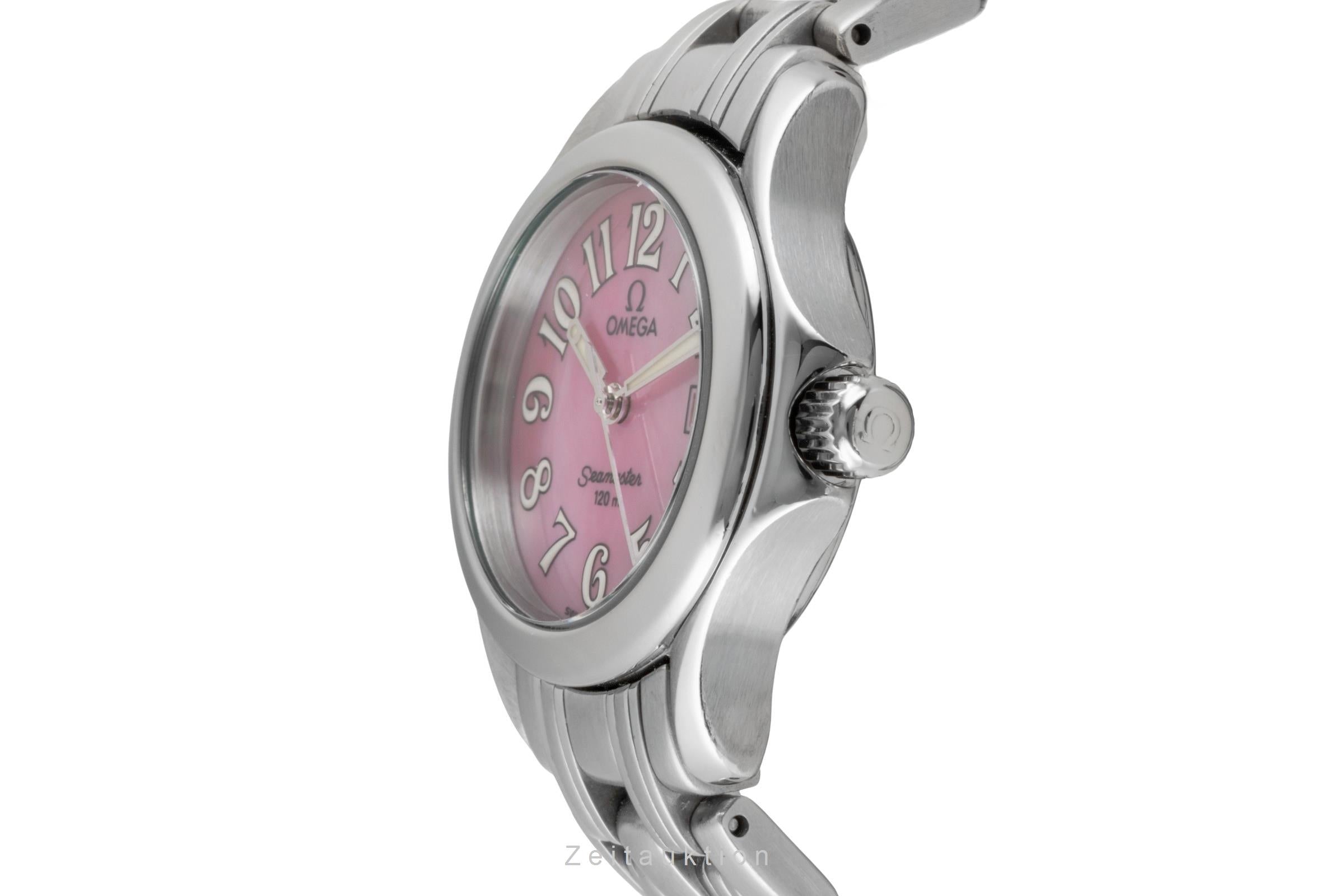 Omega Seamaster Pink MOP Dial Stahl Quarz Damenuhr Ref. 2581.66  [2604097]