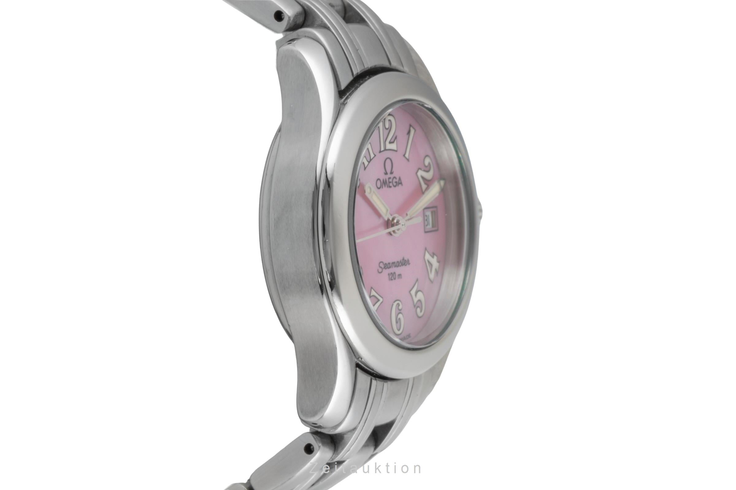 Omega Seamaster Pink MOP Dial Stahl Quarz Damenuhr Ref. 2581.66  [2604097]