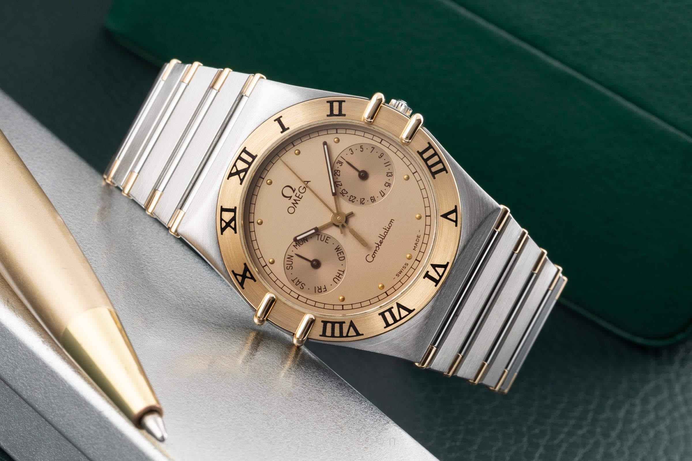 Omega Constellation Day-Date Stahl Quarz Herrenuhr Ref. 396.1070.1 396.1080.1  [2604098]