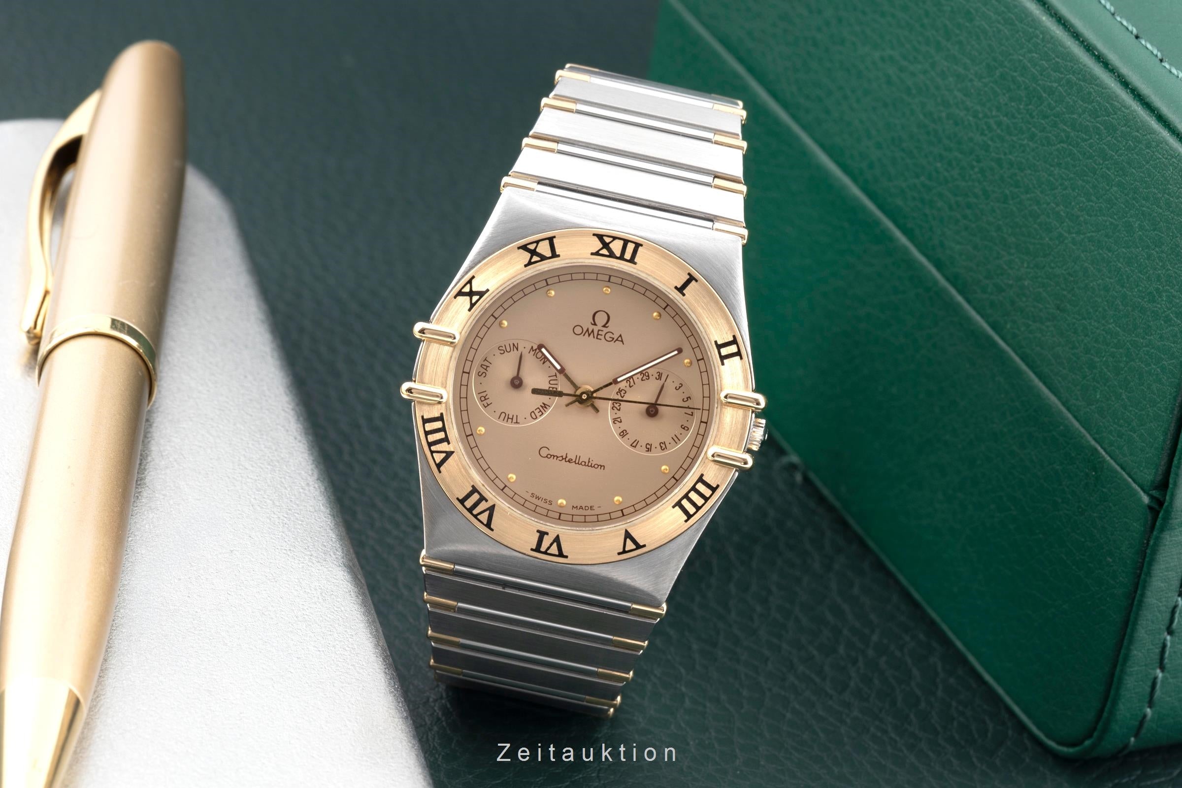 Omega Constellation Day-Date Stahl Quarz Herrenuhr Ref. 396.1070.1 396.1080.1  [2604098]