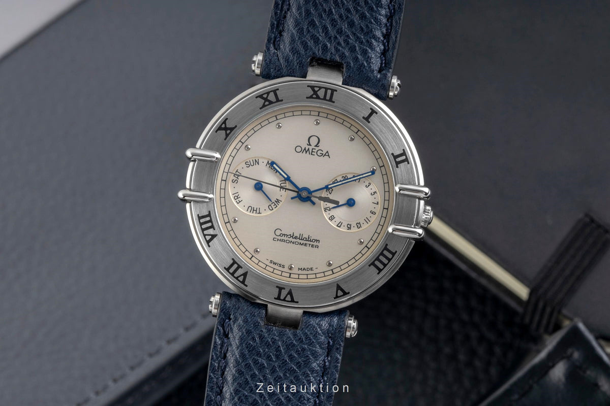 Omega Constellation acciaio quarzo orologio da uomo 198.0155 Vintage  [2604099]