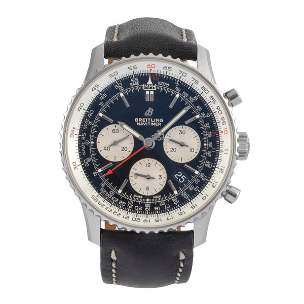 Breitling Navitimer 01 chronograph steel automatic men's watch AB0121211B1P2  [2604101]