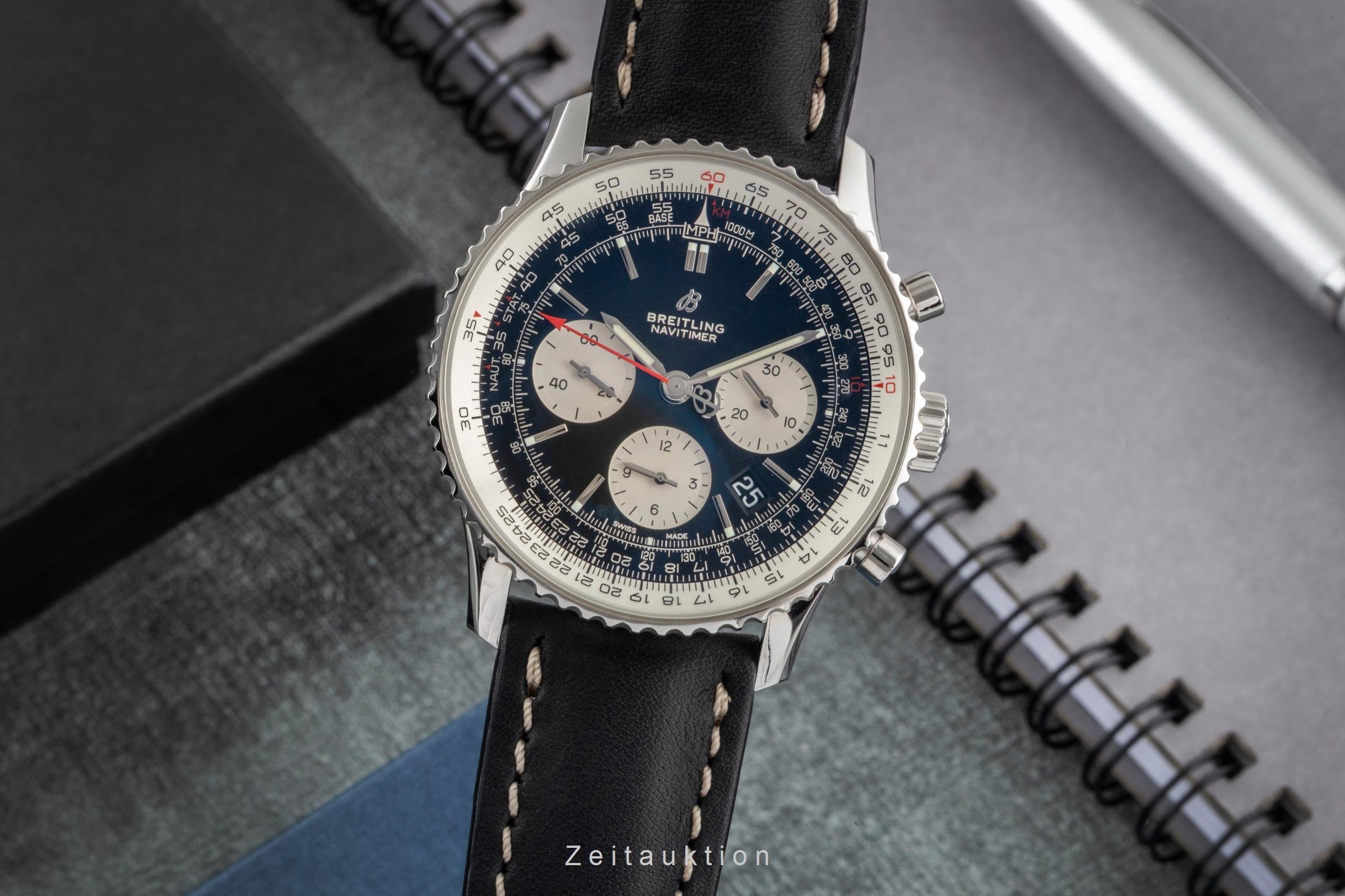 Breitling Navitimer 01 chronograph steel automatic men's watch AB0121211B1P2  [2604101]