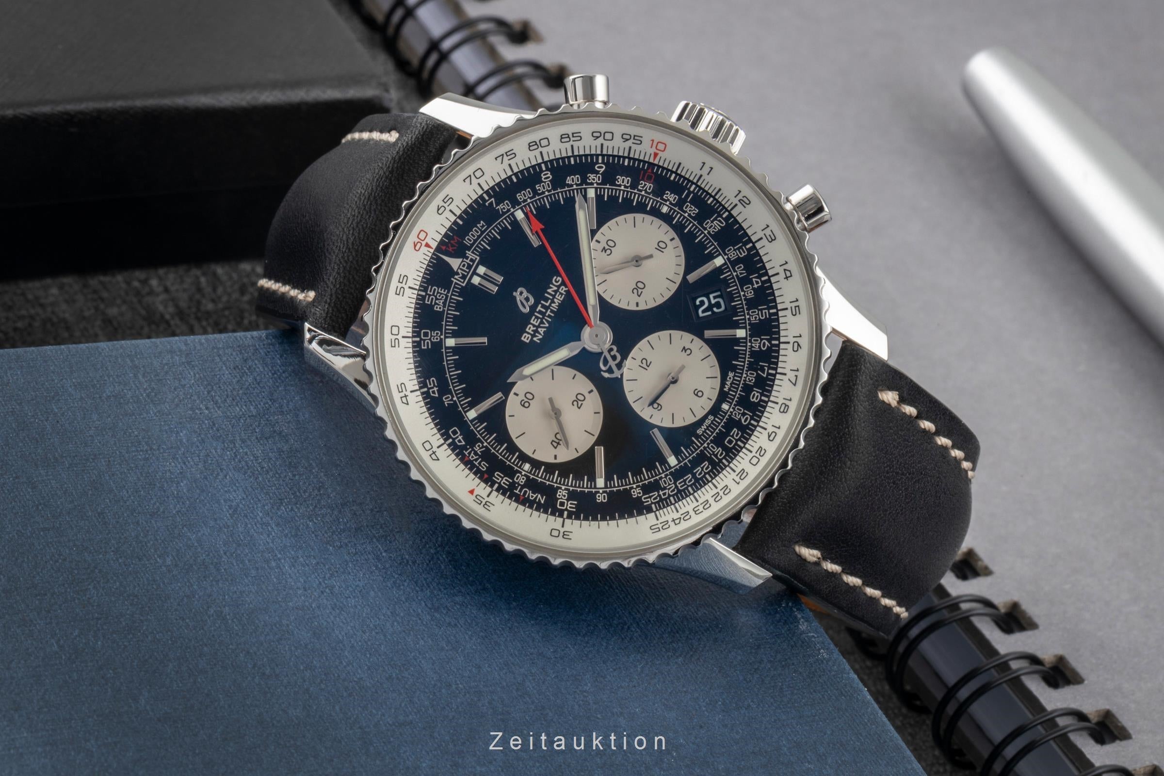 Breitling Navitimer 01 chronograph steel automatic men's watch AB0121211B1P2  [2604101]