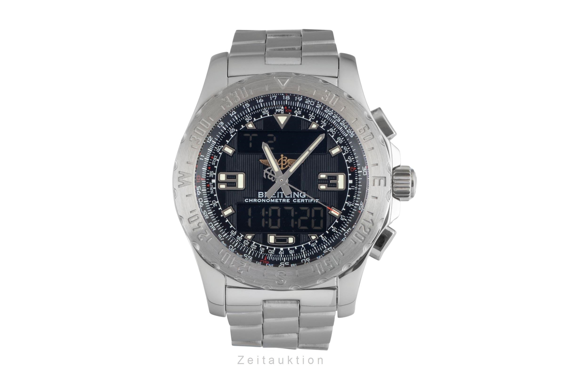 Breitling Airwolf Chronograph Black Dial Edelstahl Quarz Herrenuhr Ref. A78363 [2604103]