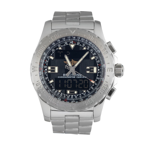 Breitling Airwolf Chronograph Black Dial Edelstahl Quarz Herrenuhr Ref. A78363 [2604103]