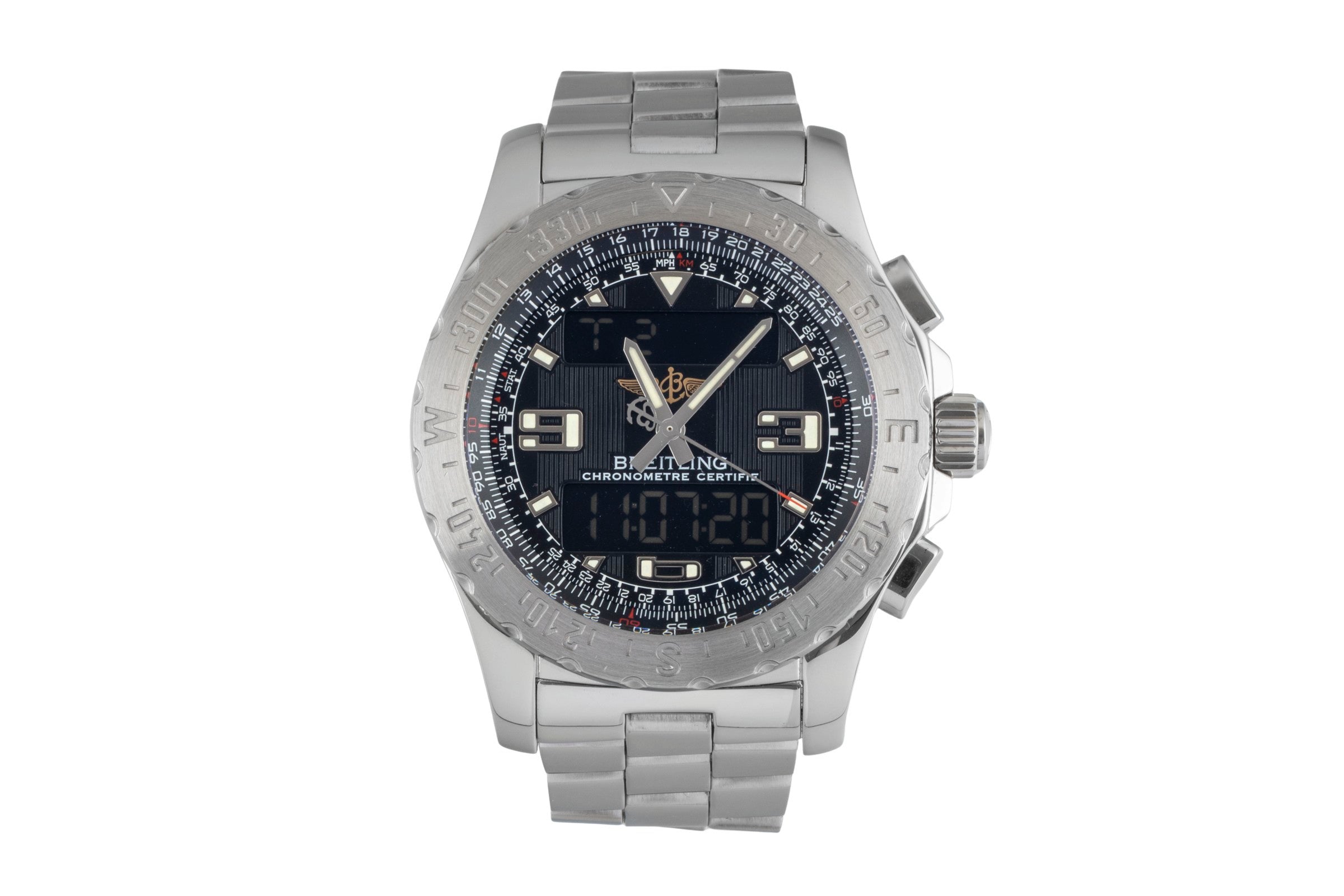 Breitling Airwolf cronógrafo acero cuarzo reloj para caballeros A78363 VP: 4650EUR  [2604103]