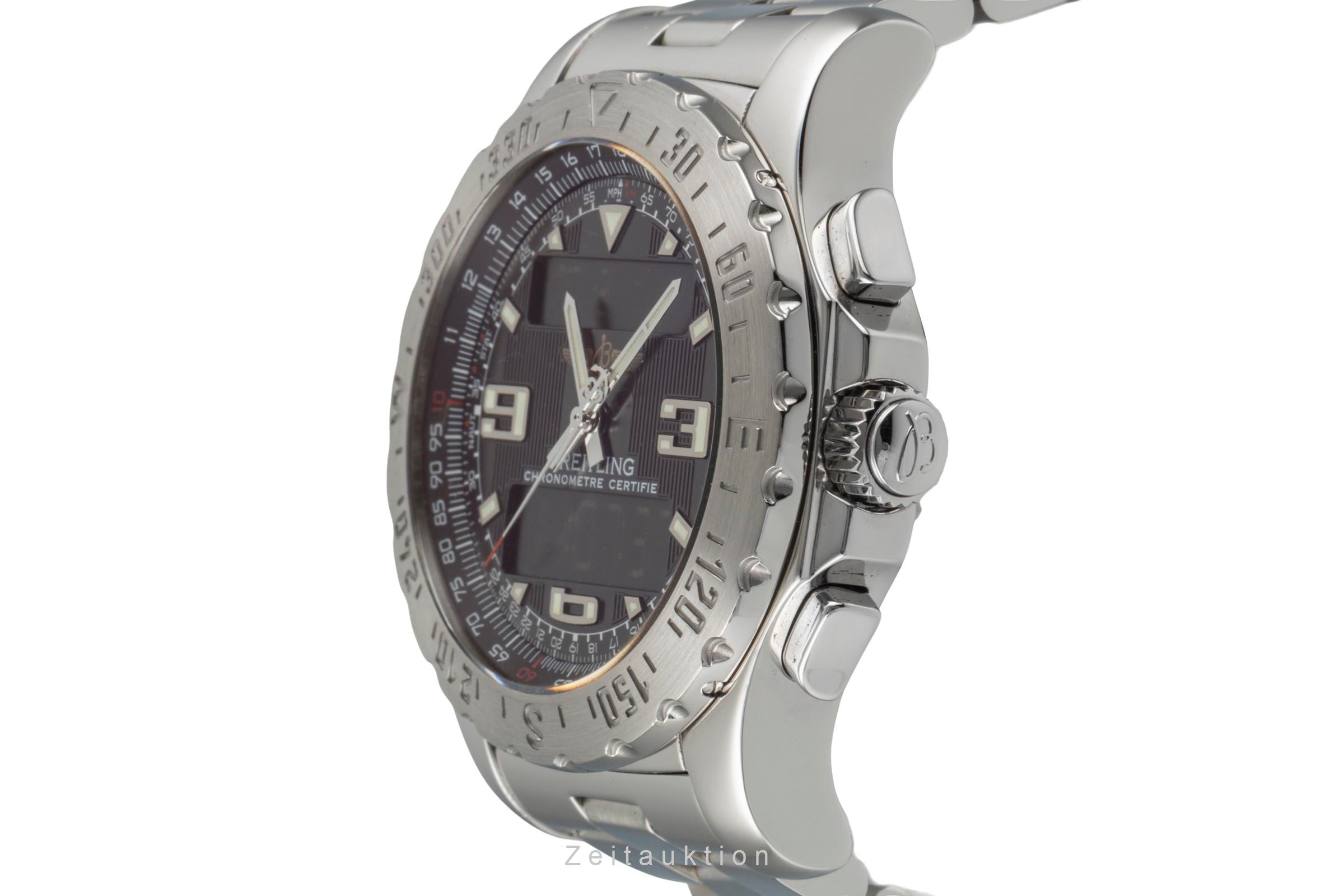 Breitling Airwolf Chronograph Black Dial Edelstahl Quarz Herrenuhr Ref. A78363 [2604103]