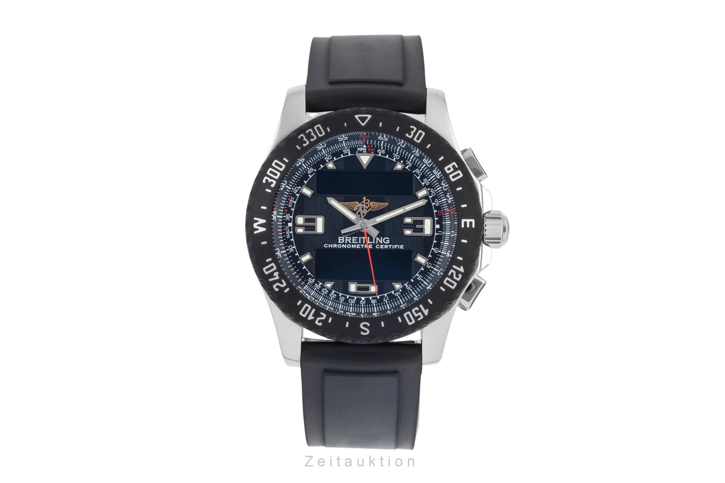 Breitling Airwolf chronograph Steel / rubber quartz men's watch A78364  [2604104]