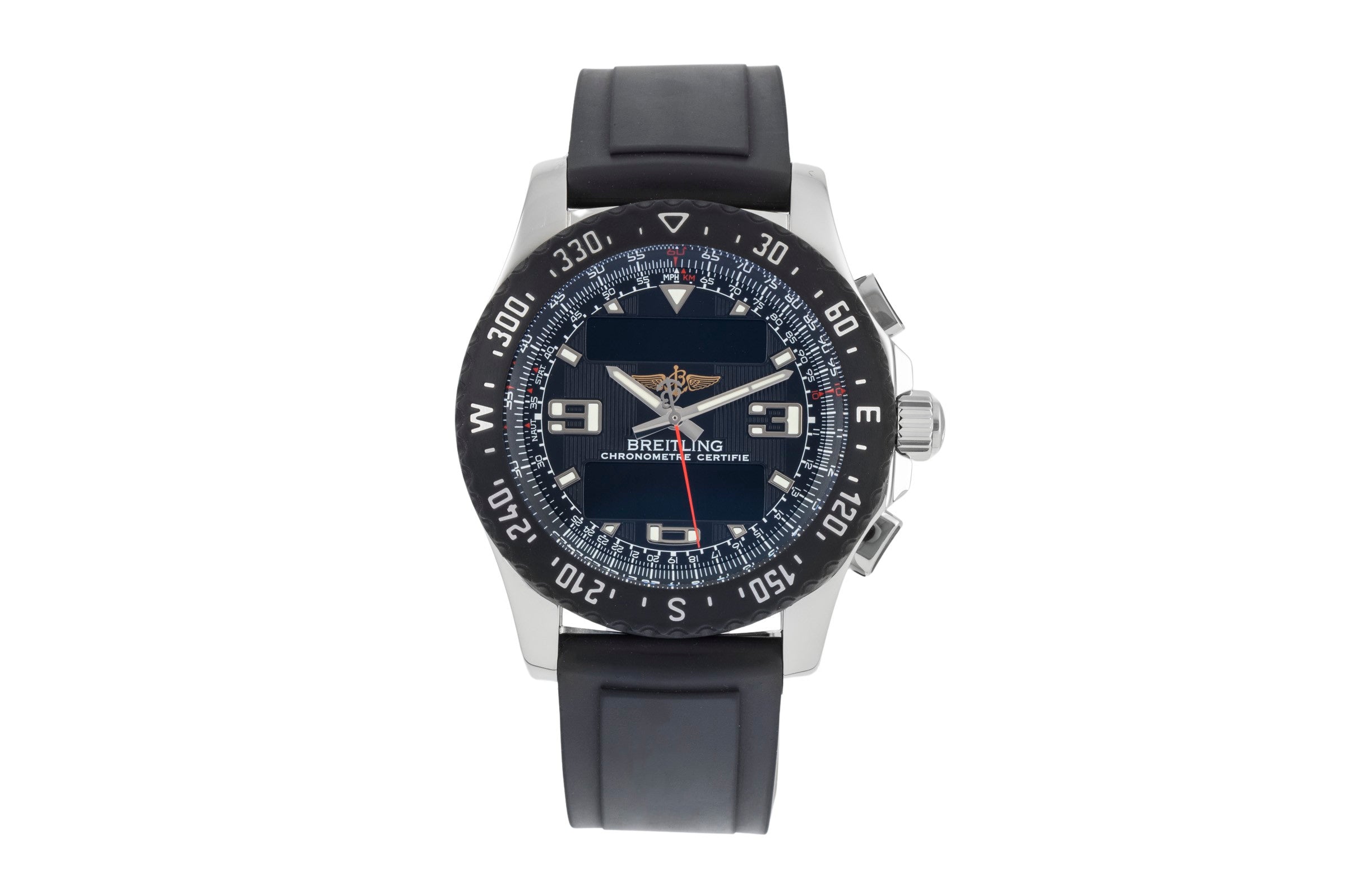 Breitling Airwolf chronograph Steel / rubber quartz men's watch A78364  [2604104]