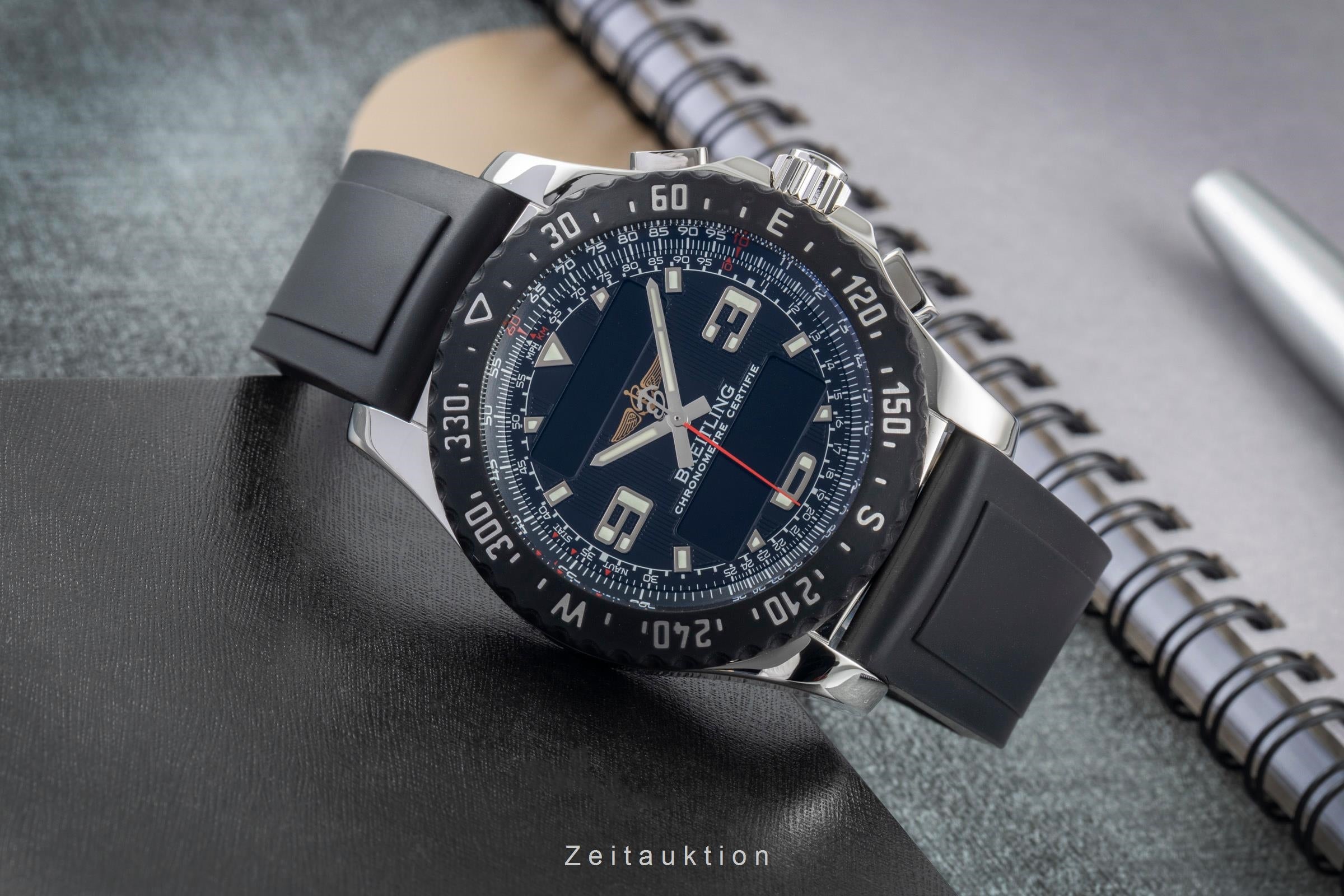 Breitling Airwolf chronograph Steel / rubber quartz men's watch A78364  [2604104]