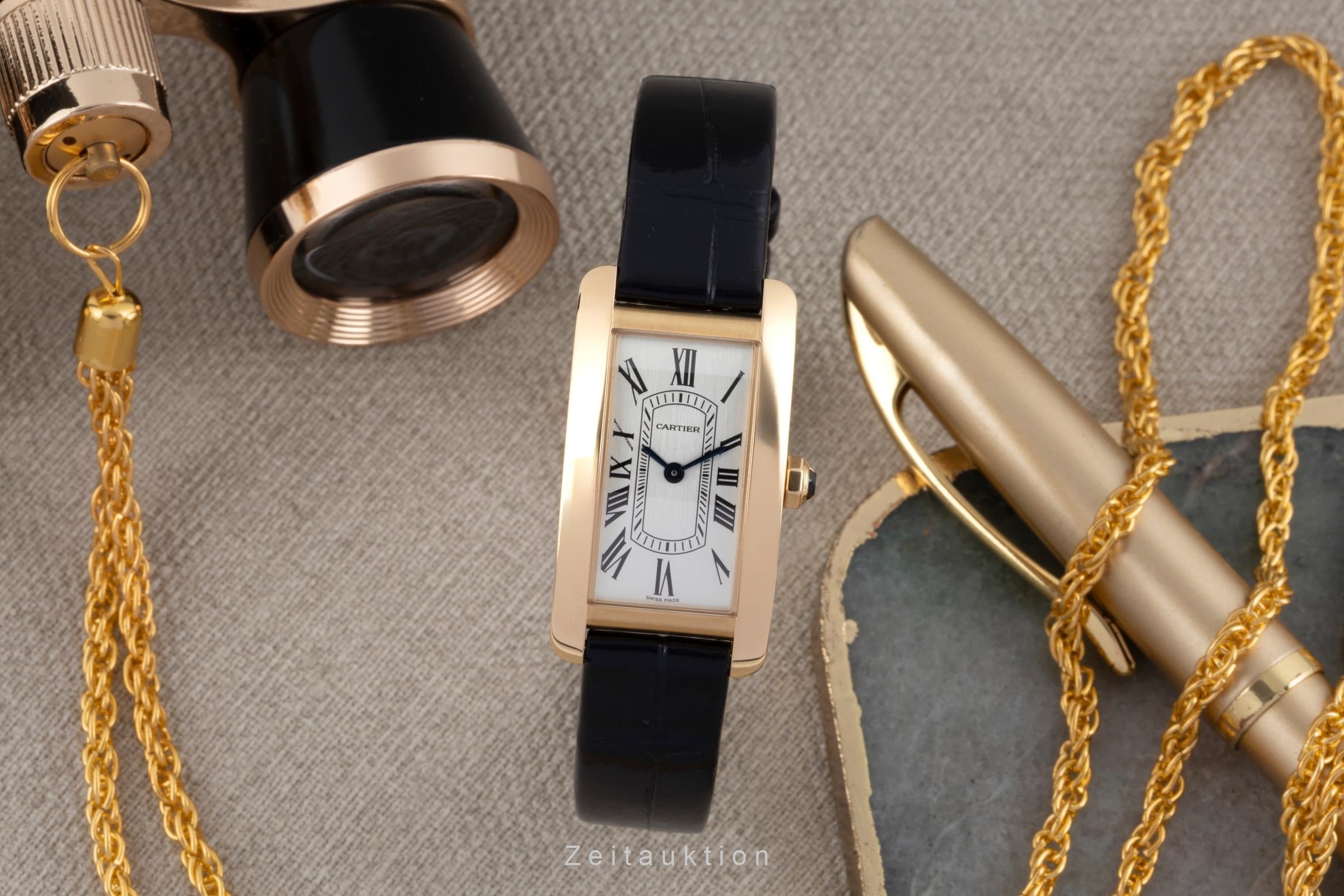 Cartier Tank Américaine or 18 ct quartz montre pour femmes WGTA0299 LP: 13700EUR  [2604105]