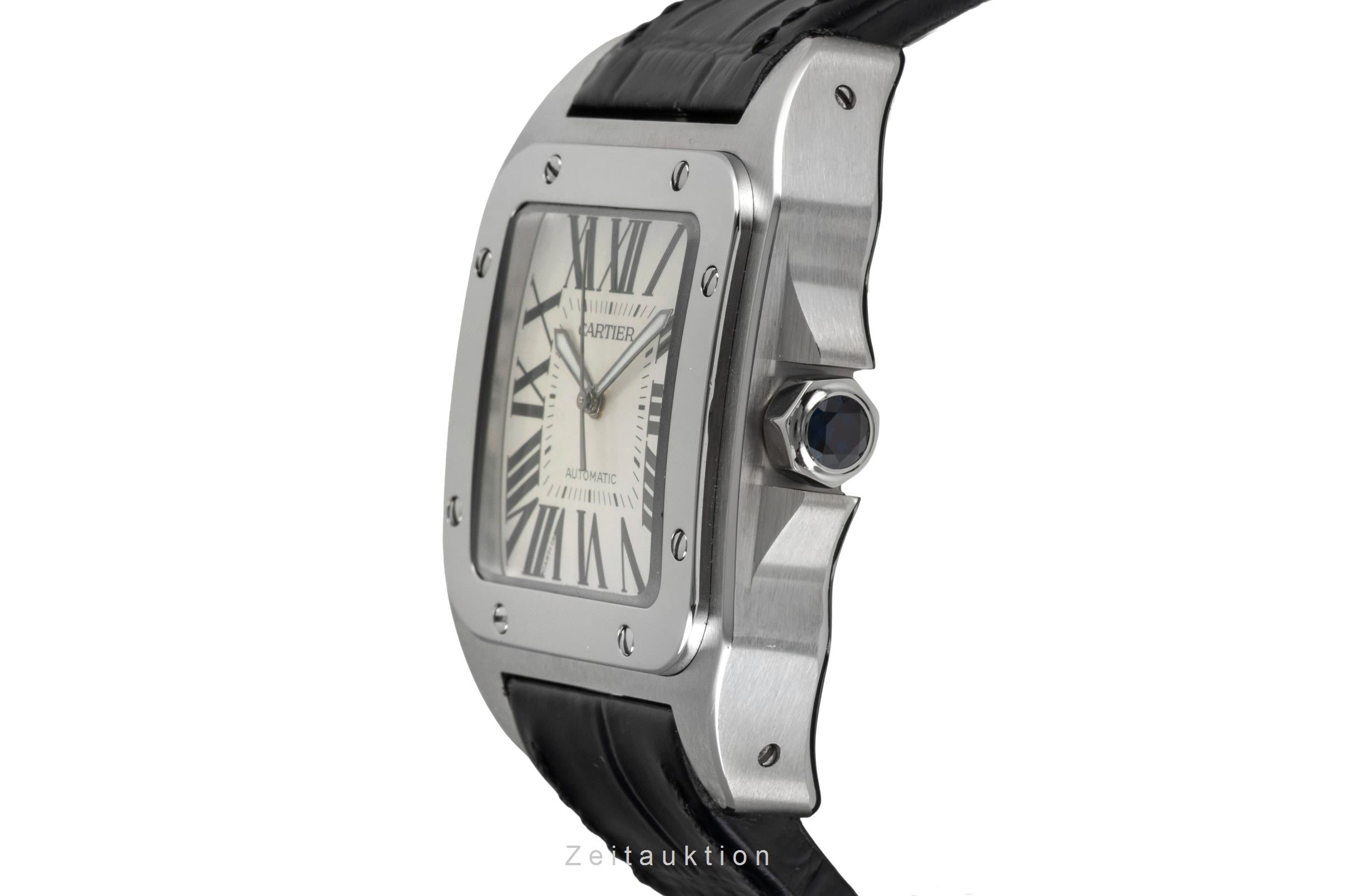 Cartier Santos 100 steel automatic men's watch W20073X8, 2656  [2604106]