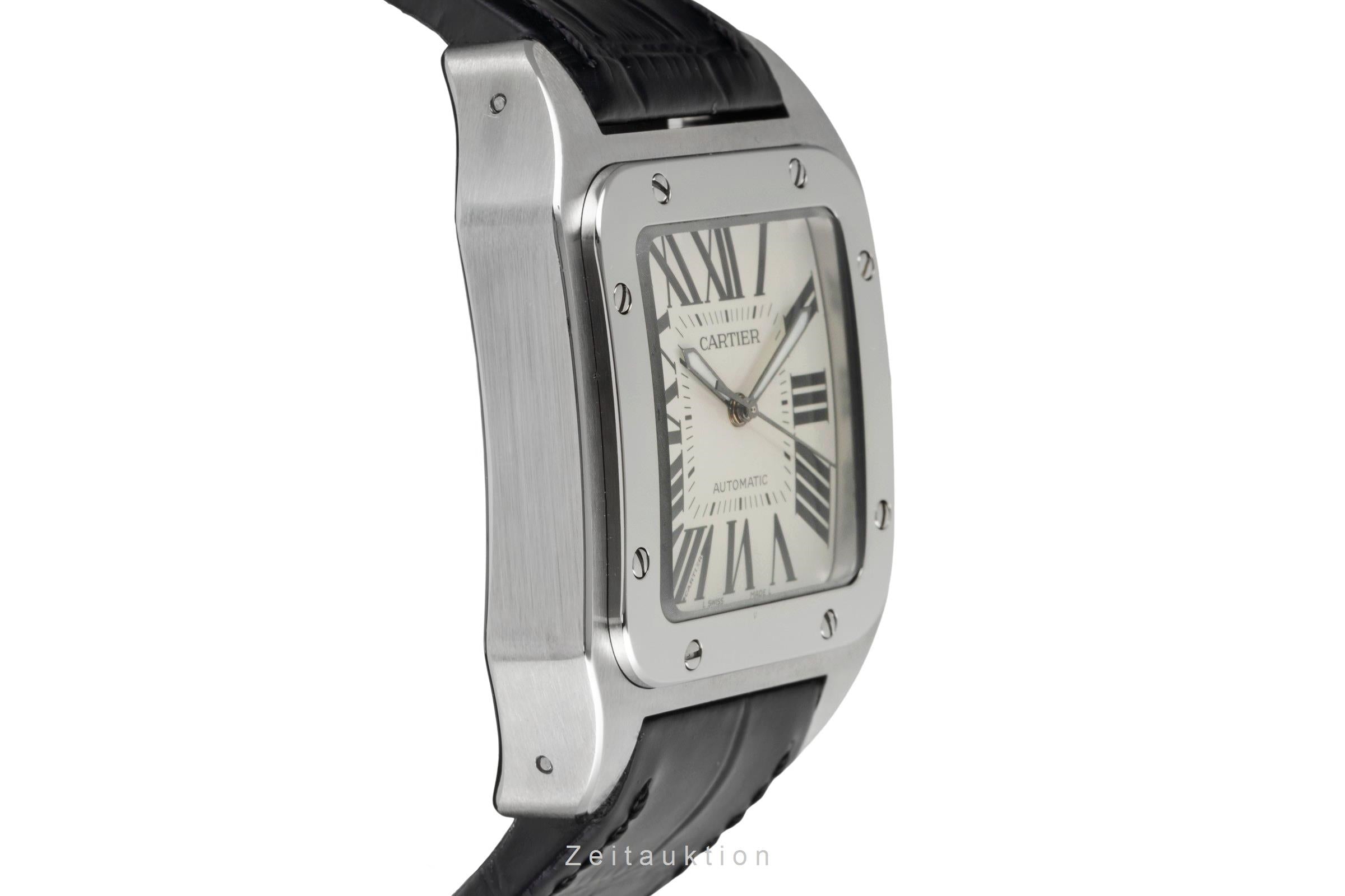 Cartier Santos 100 steel automatic men's watch W20073X8, 2656  [2604106]