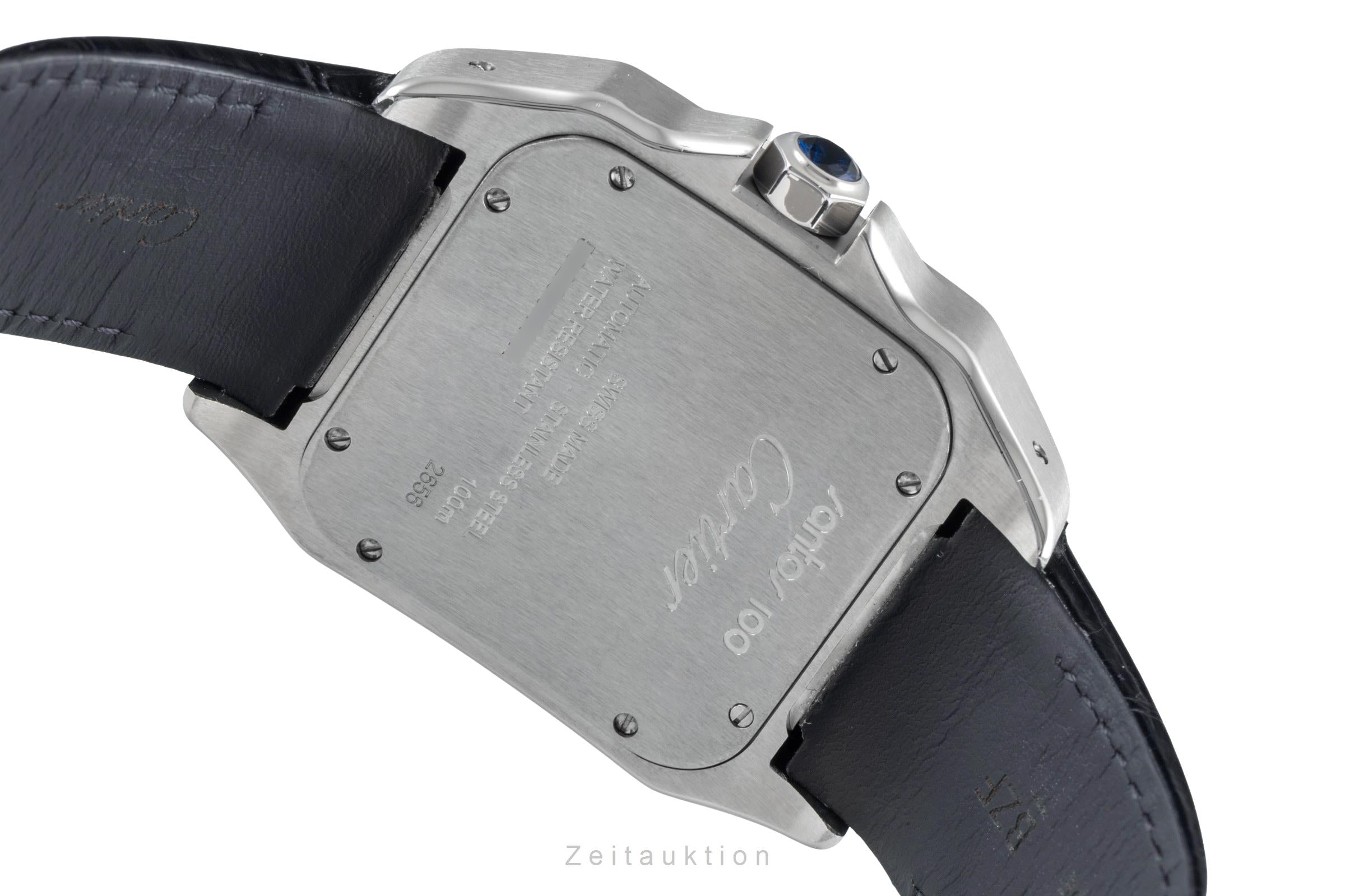 Cartier Santos 100 steel automatic men's watch W20073X8, 2656  [2604106]