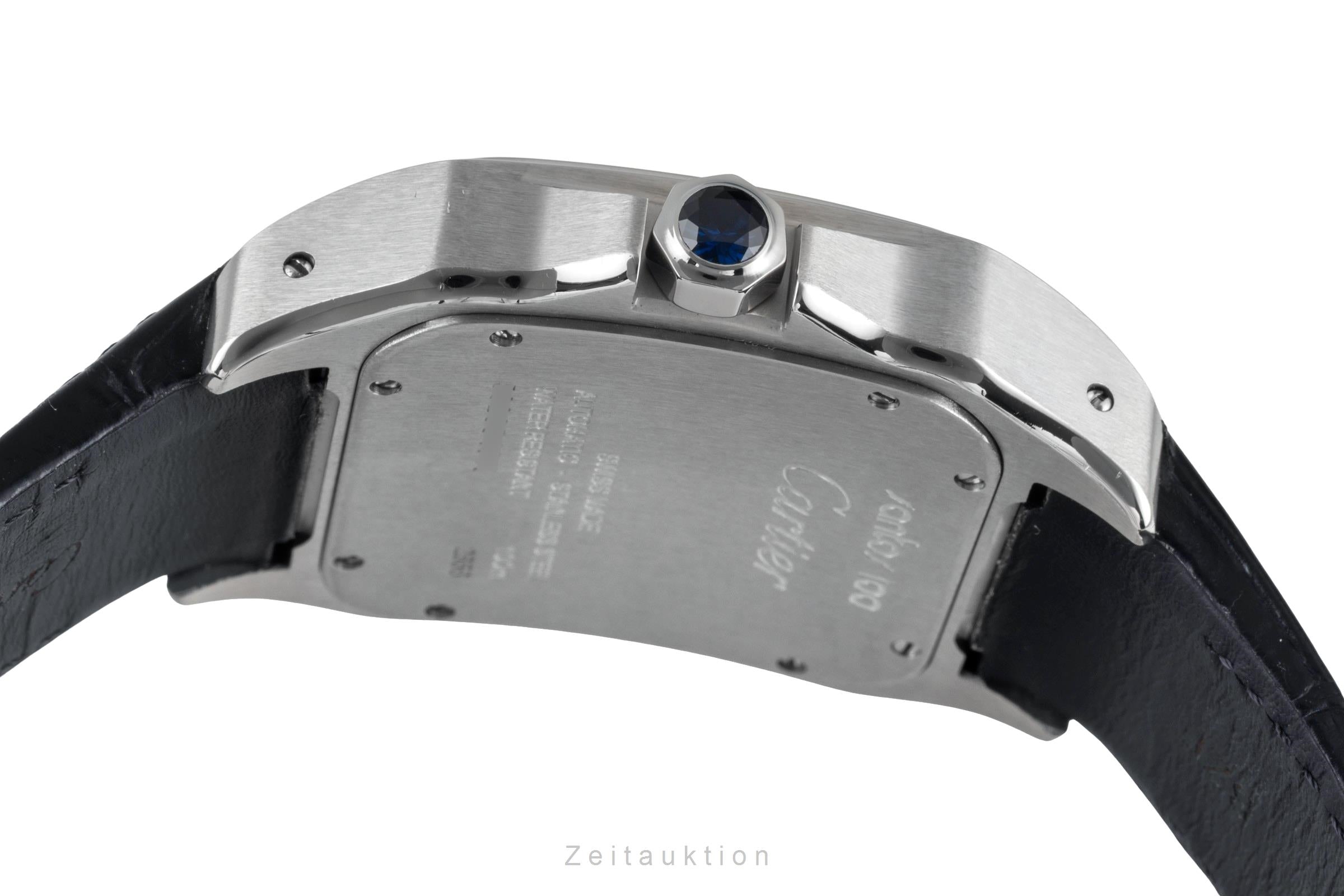 Cartier Santos 100 steel automatic men's watch W20073X8, 2656  [2604106]