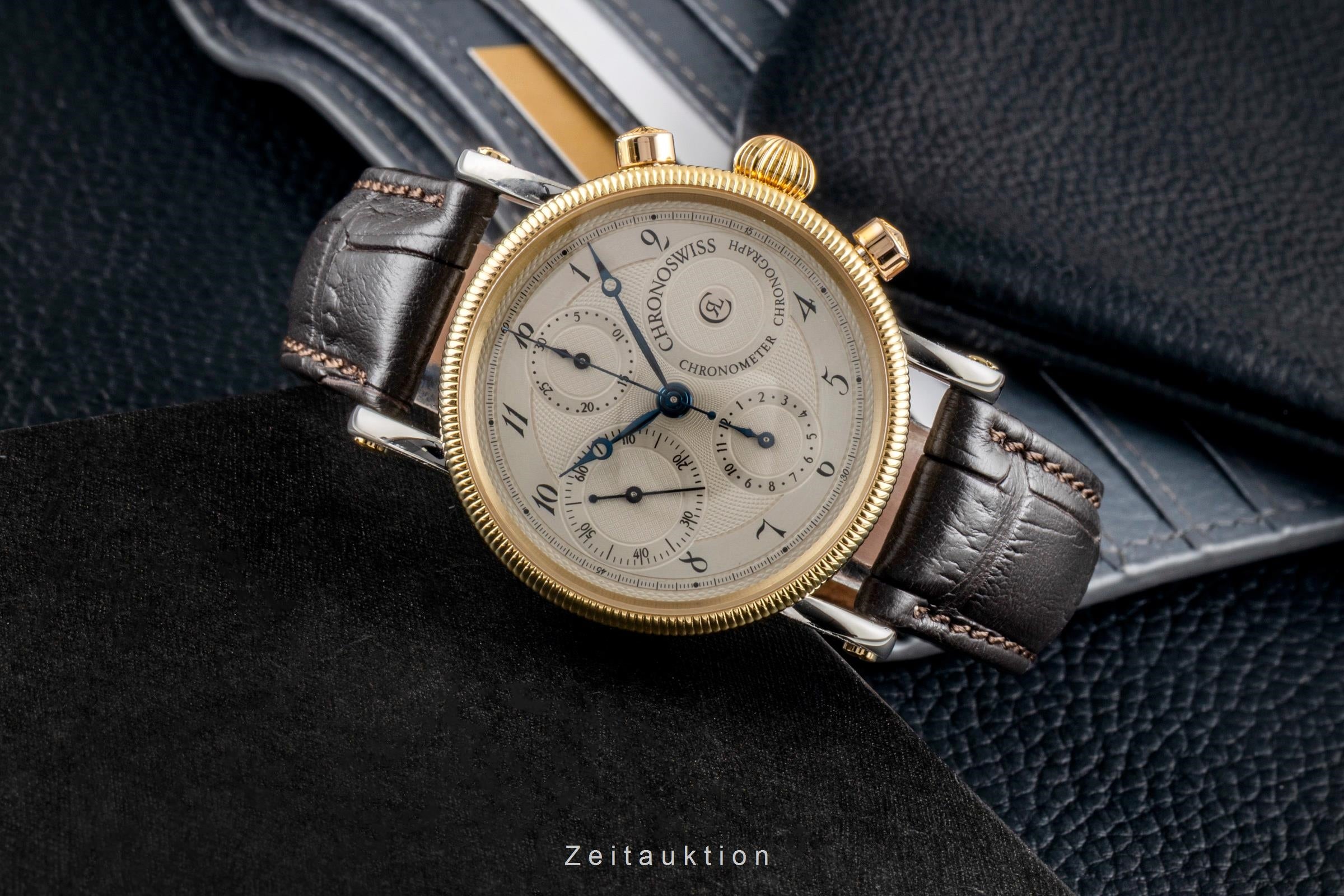 Chronoswiss Chronometer Chronograph chronograph steel / gold automatic men's watch CH 7522  [2604110]