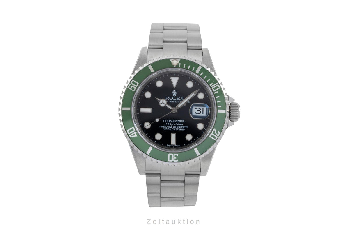 Rolex Submariner steel automatic men's watch 16610LV  [2604111]