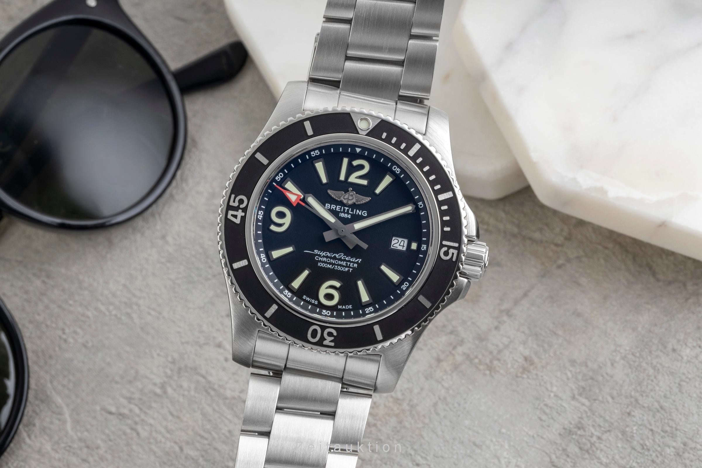 Breitling Superocean steel automatic men's watch A17367D71B1A1  [2604113]