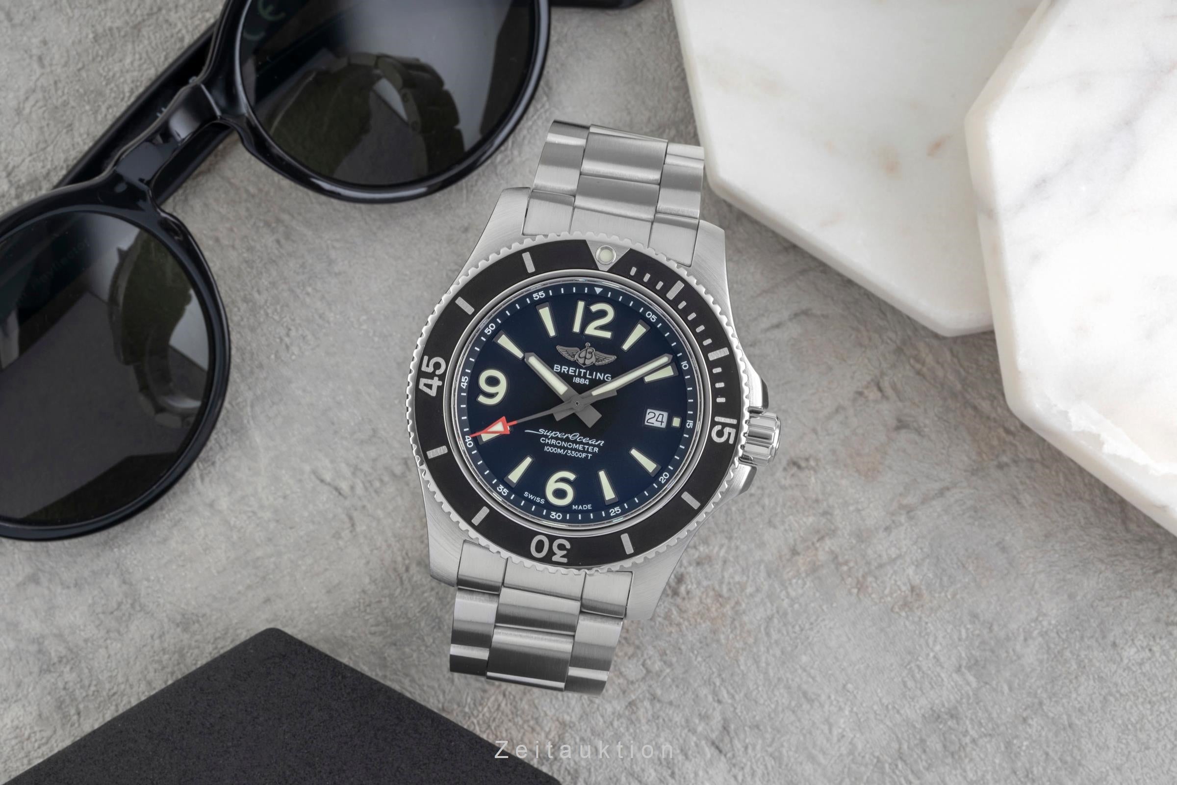 Breitling Superocean steel automatic men's watch A17367D71B1A1  [2604113]